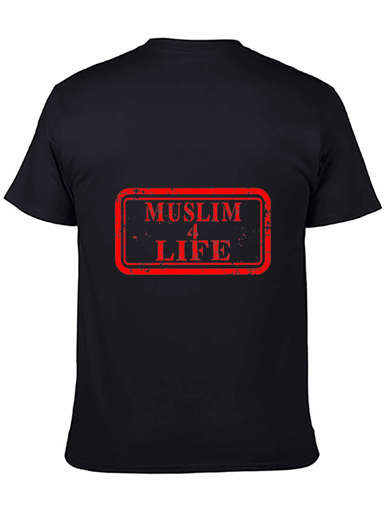 Muslim 4 Life Graphic Tee - Black Cotton T-Shirt