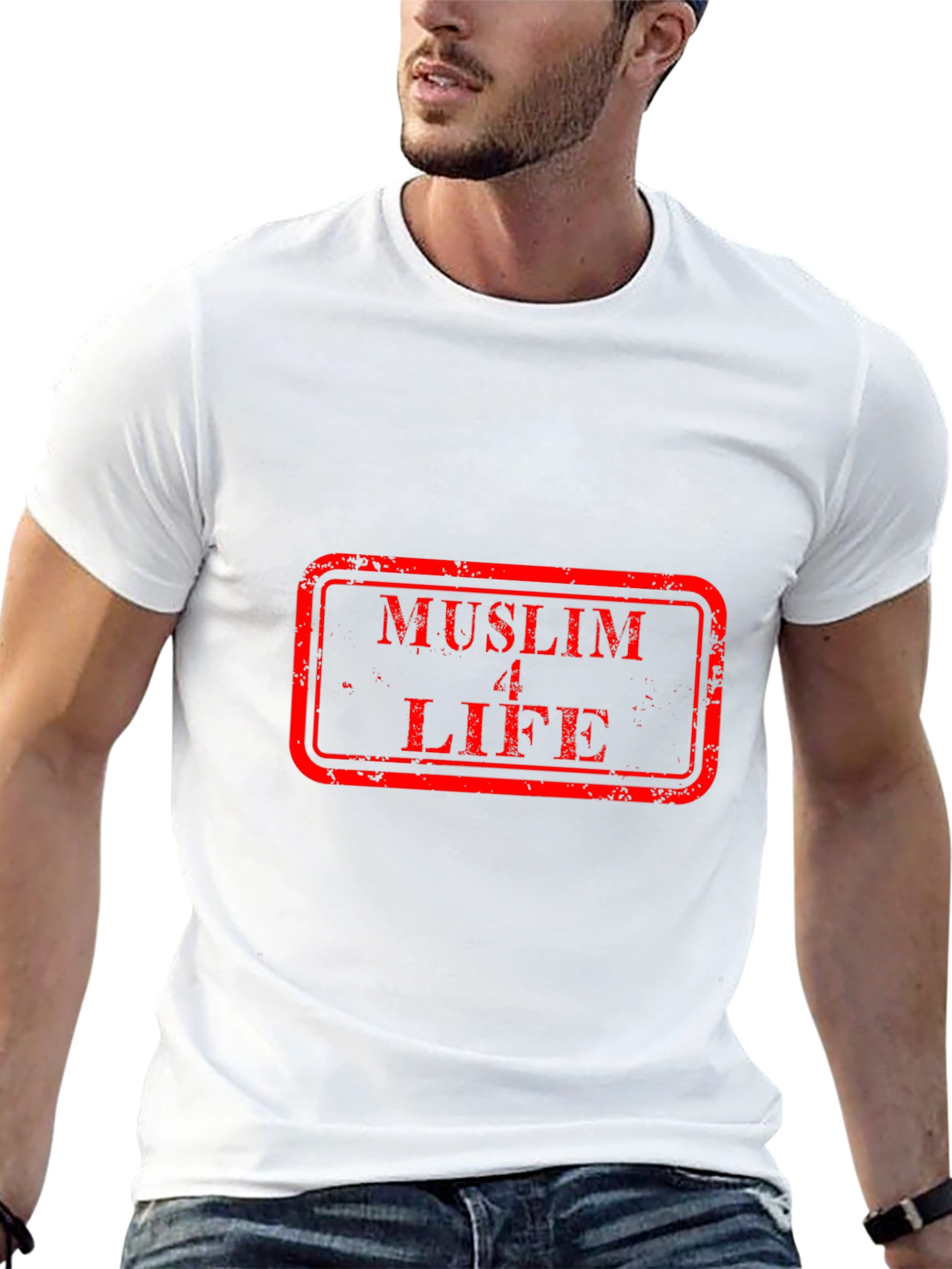 Muslim 4 Life Graphic Tee - Black Cotton T-Shirt