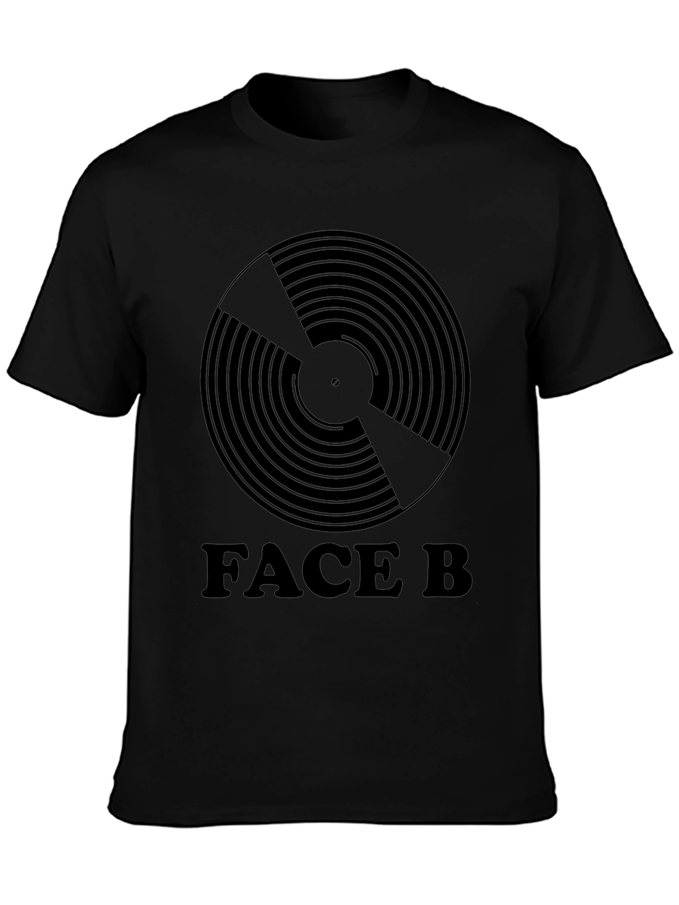 Face B Record Graphic T-Shirt