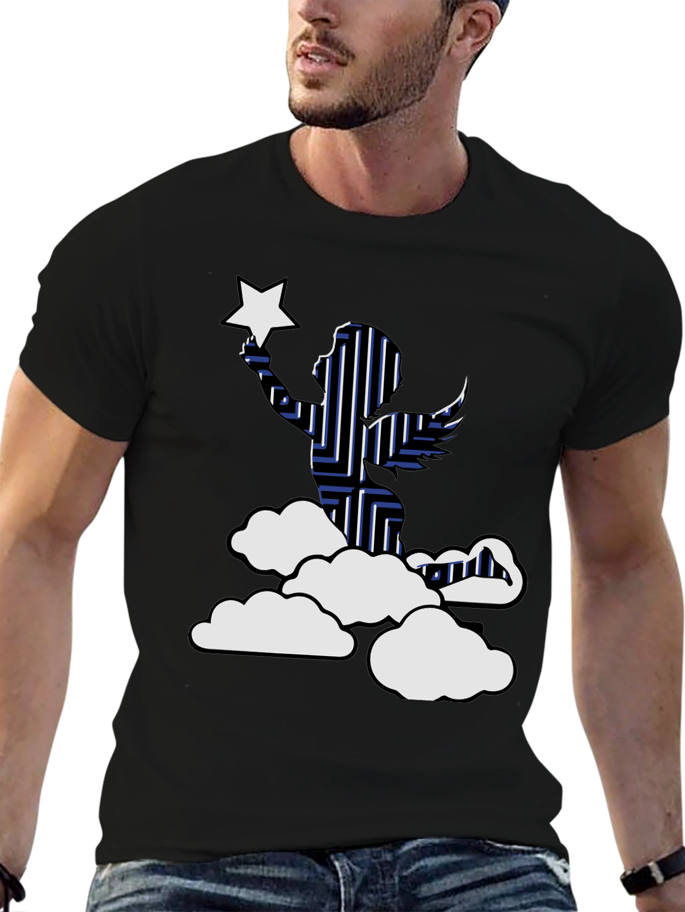 Angel and Star Graphic Tee