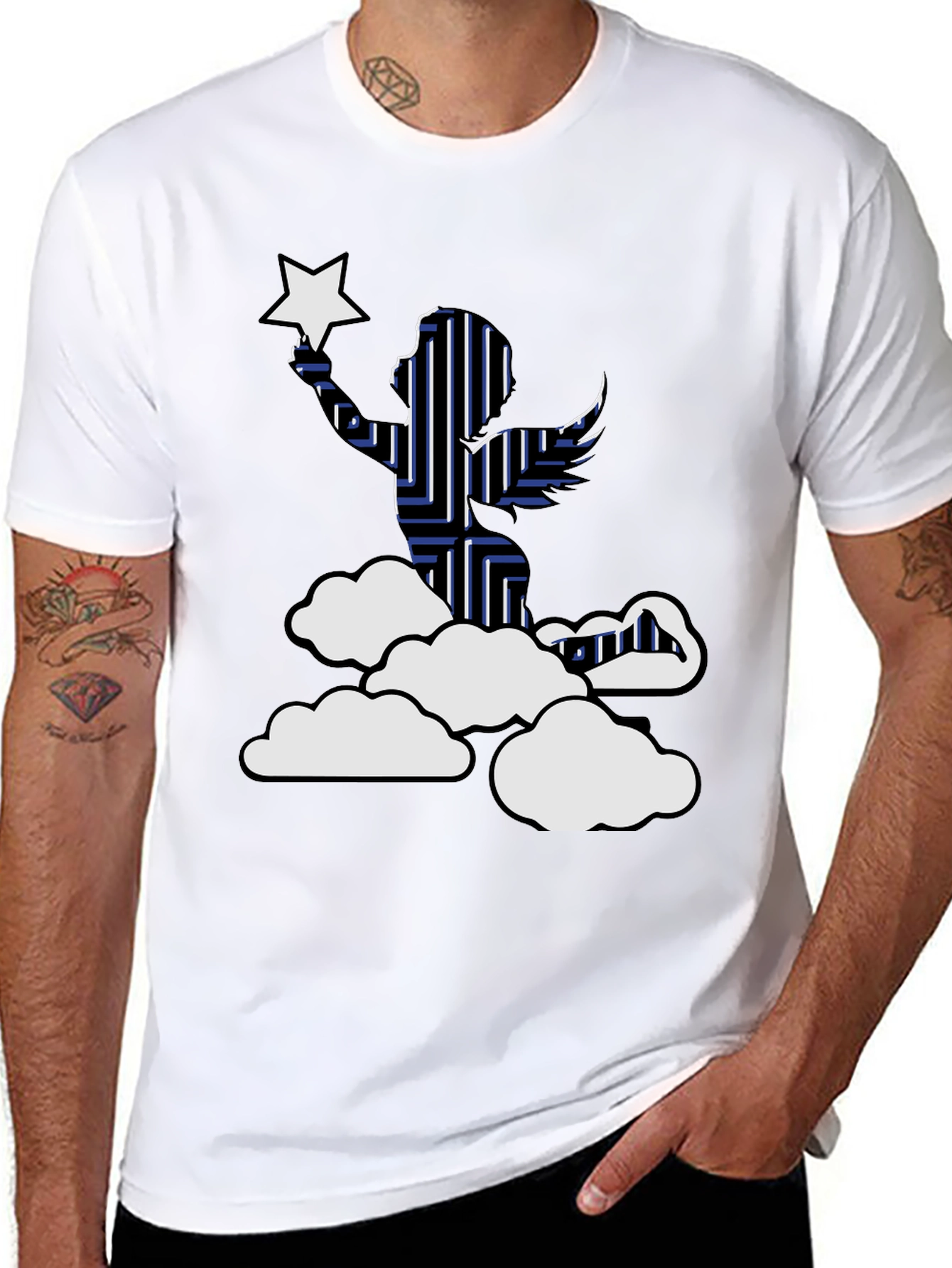 Angel and Star Graphic Tee