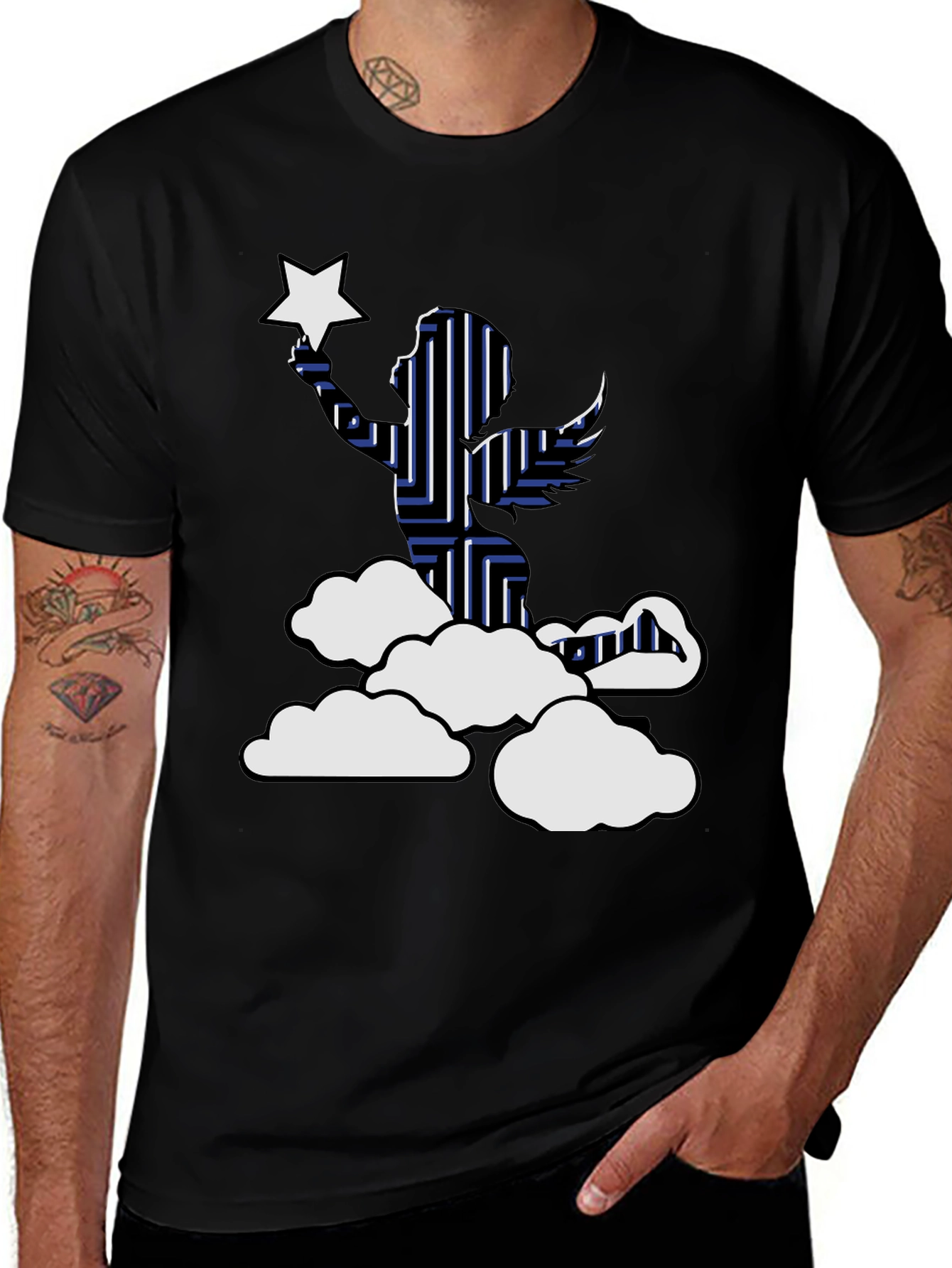 Angel and Star Graphic Tee