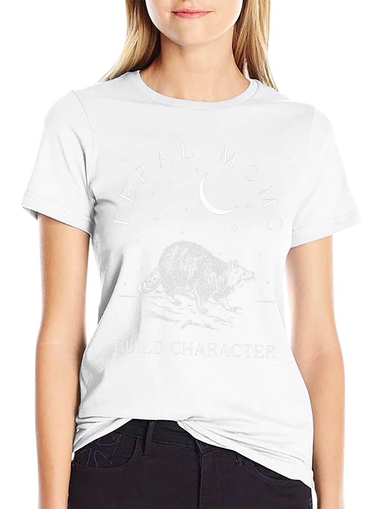 Feral Moms Raccoon Graphic Tee