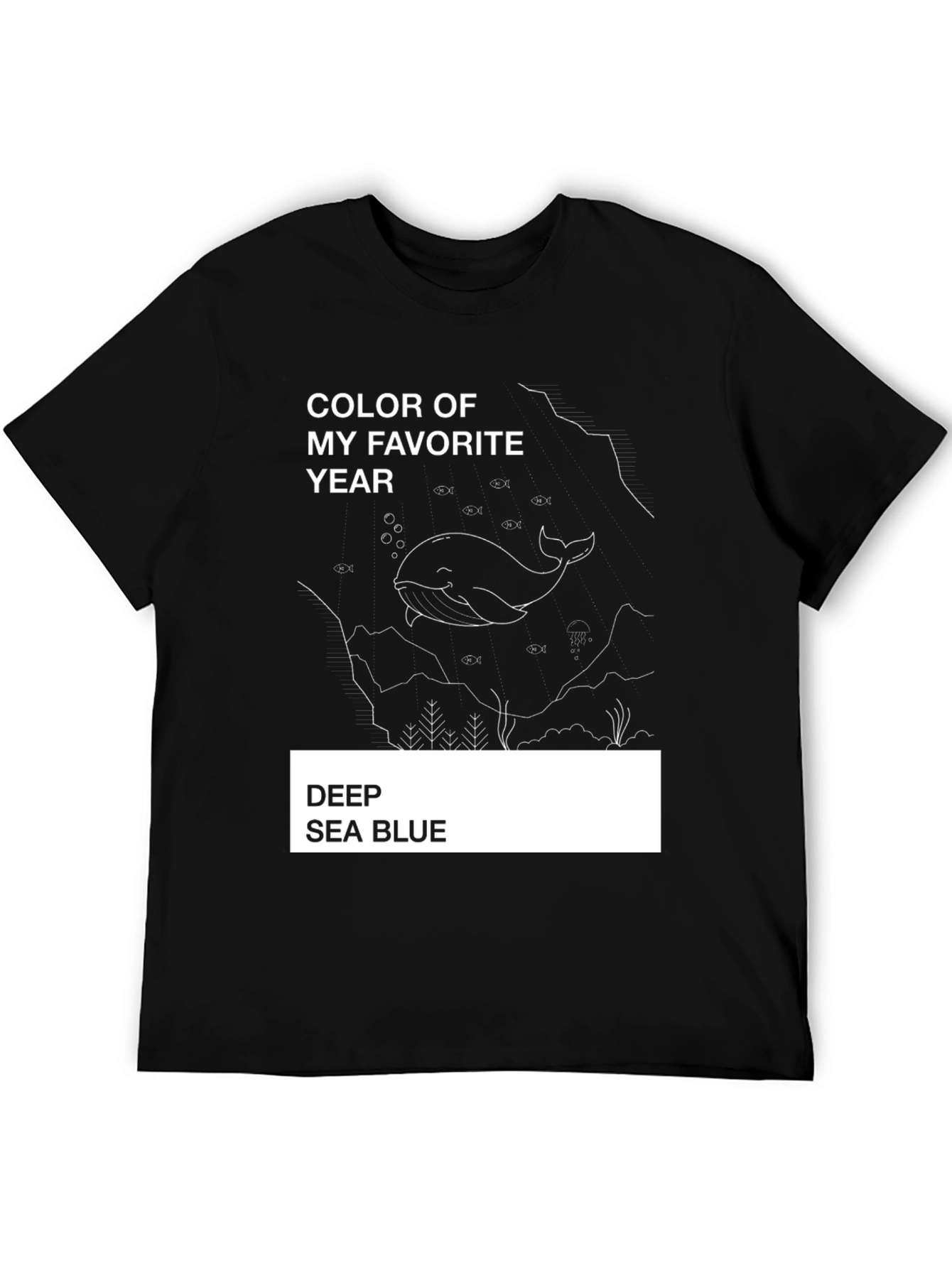 Deep Sea Blue Whale Graphic Tee