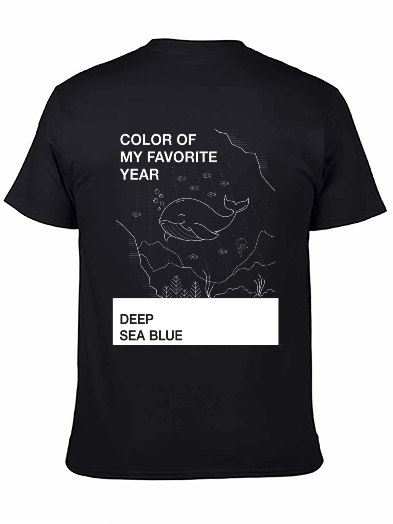 Deep Sea Blue Whale Graphic Tee