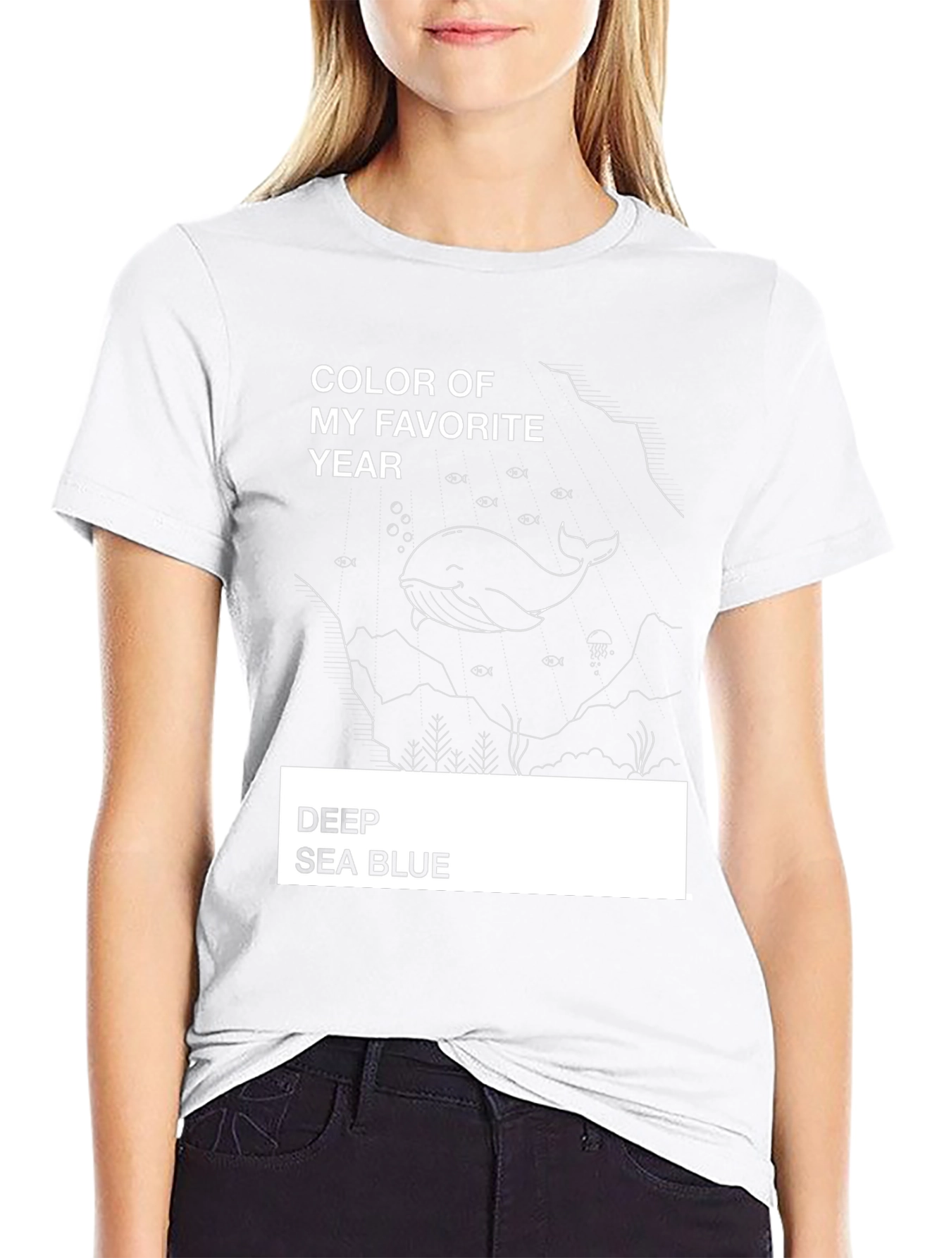 Deep Sea Blue Whale Graphic Tee
