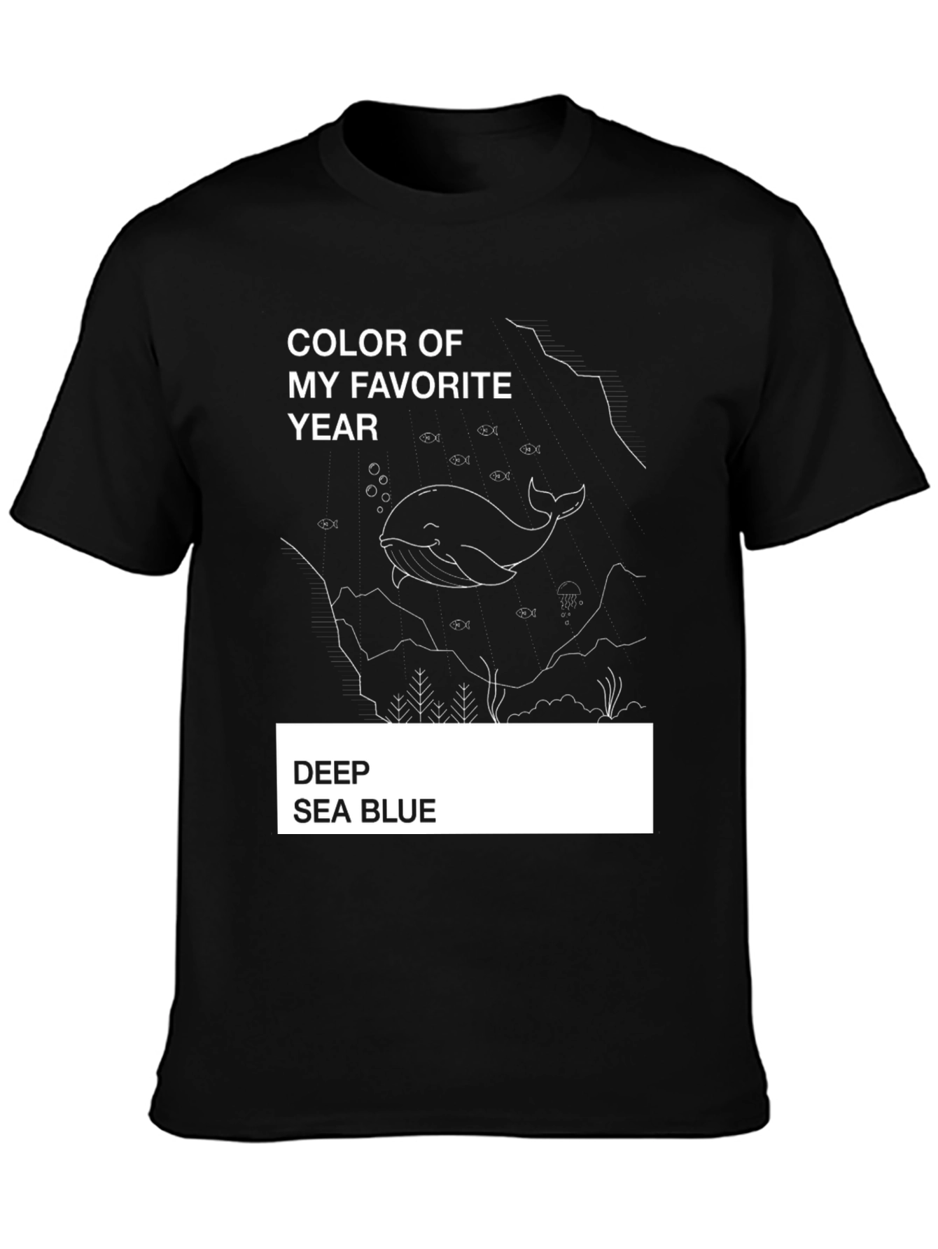 Deep Sea Blue Whale Graphic Tee