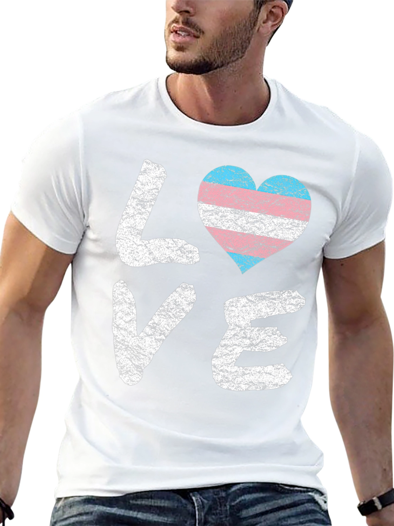 Transgender Pride LOVE Heart T-Shirt