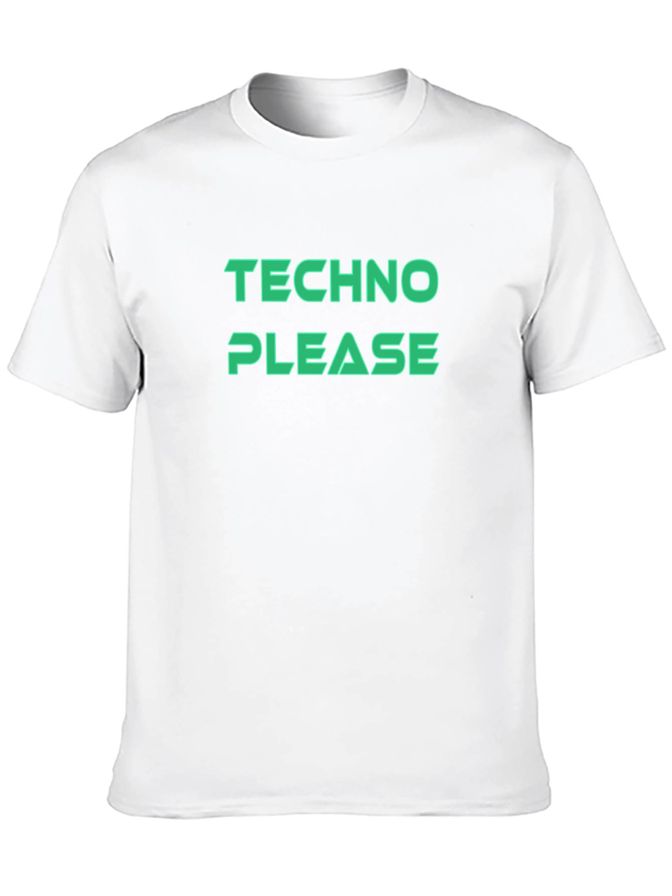 Techno Please T-Shirt - Black Graphic Tee
