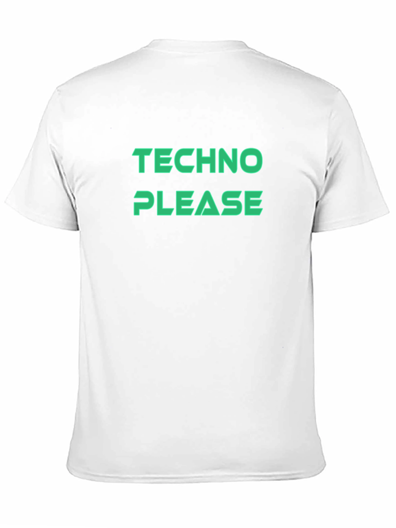 Techno Please T-Shirt - Black Graphic Tee