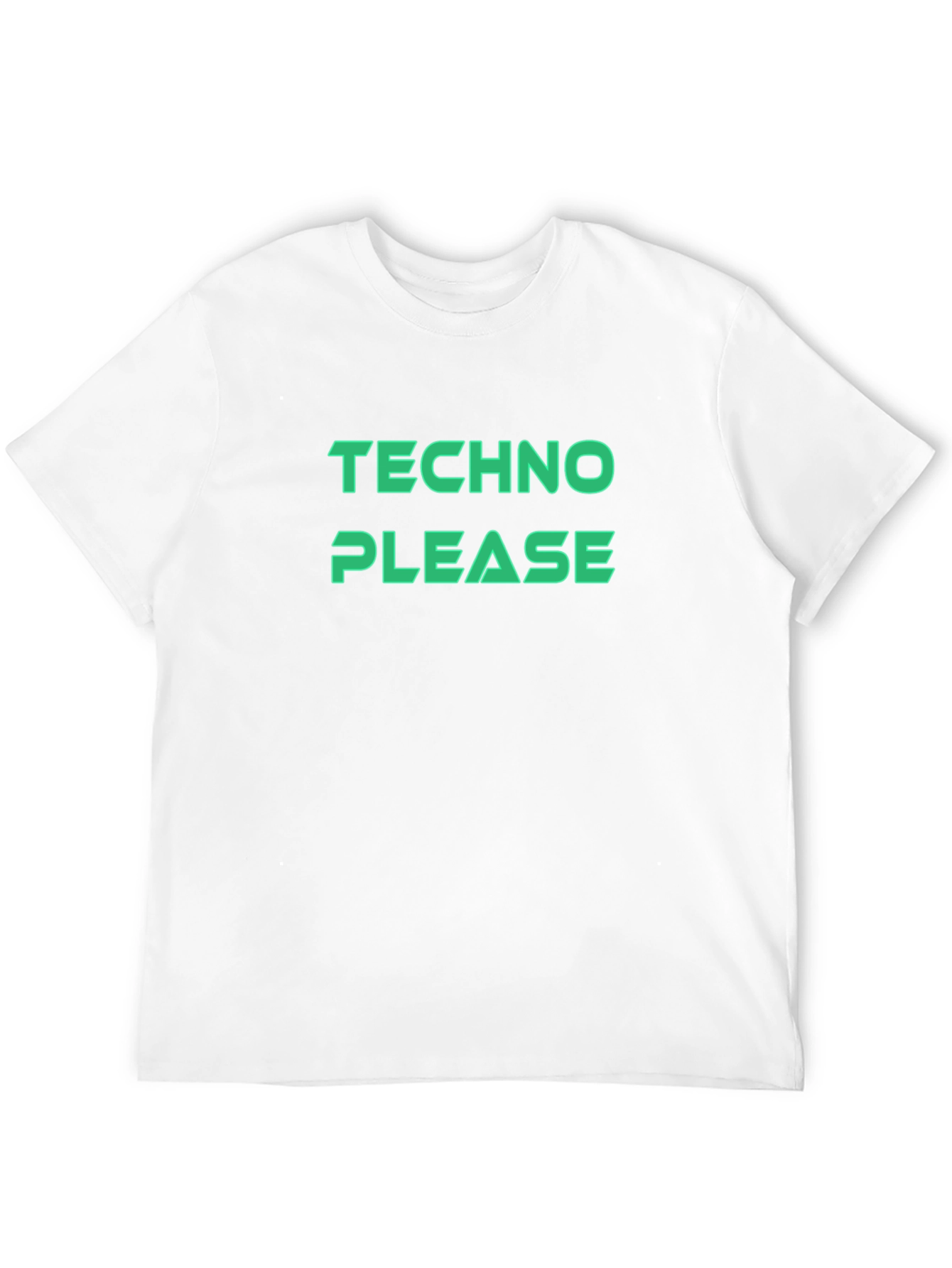 Techno Please T-Shirt - Black Graphic Tee