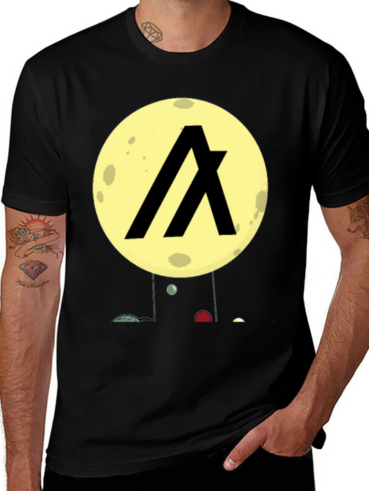 Algorand Crypto Black Graphic T-Shirt