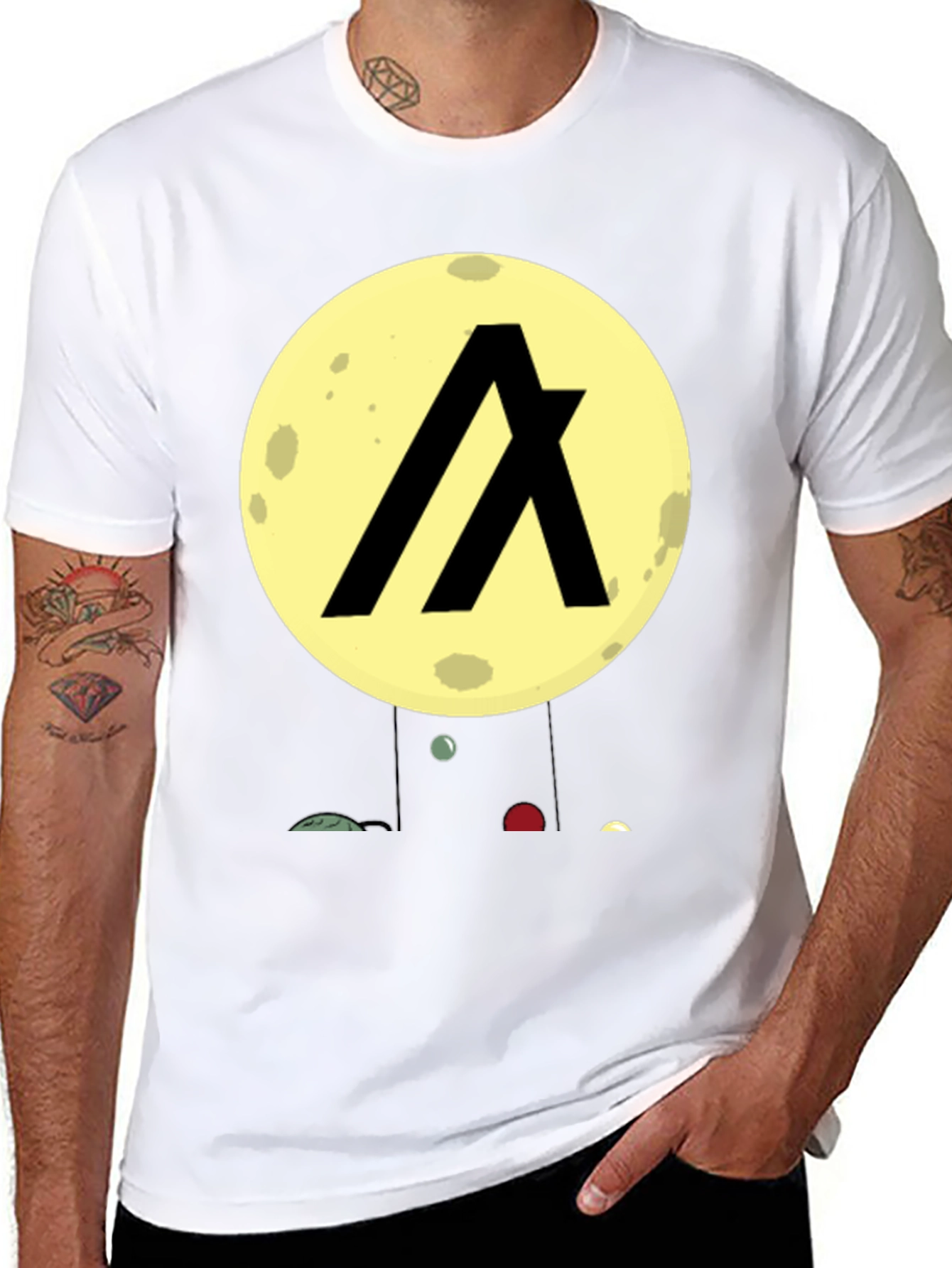 Algorand Crypto Black Graphic T-Shirt
