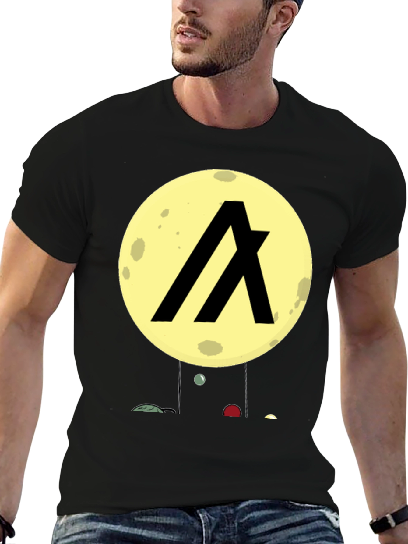 Algorand Crypto Black Graphic T-Shirt