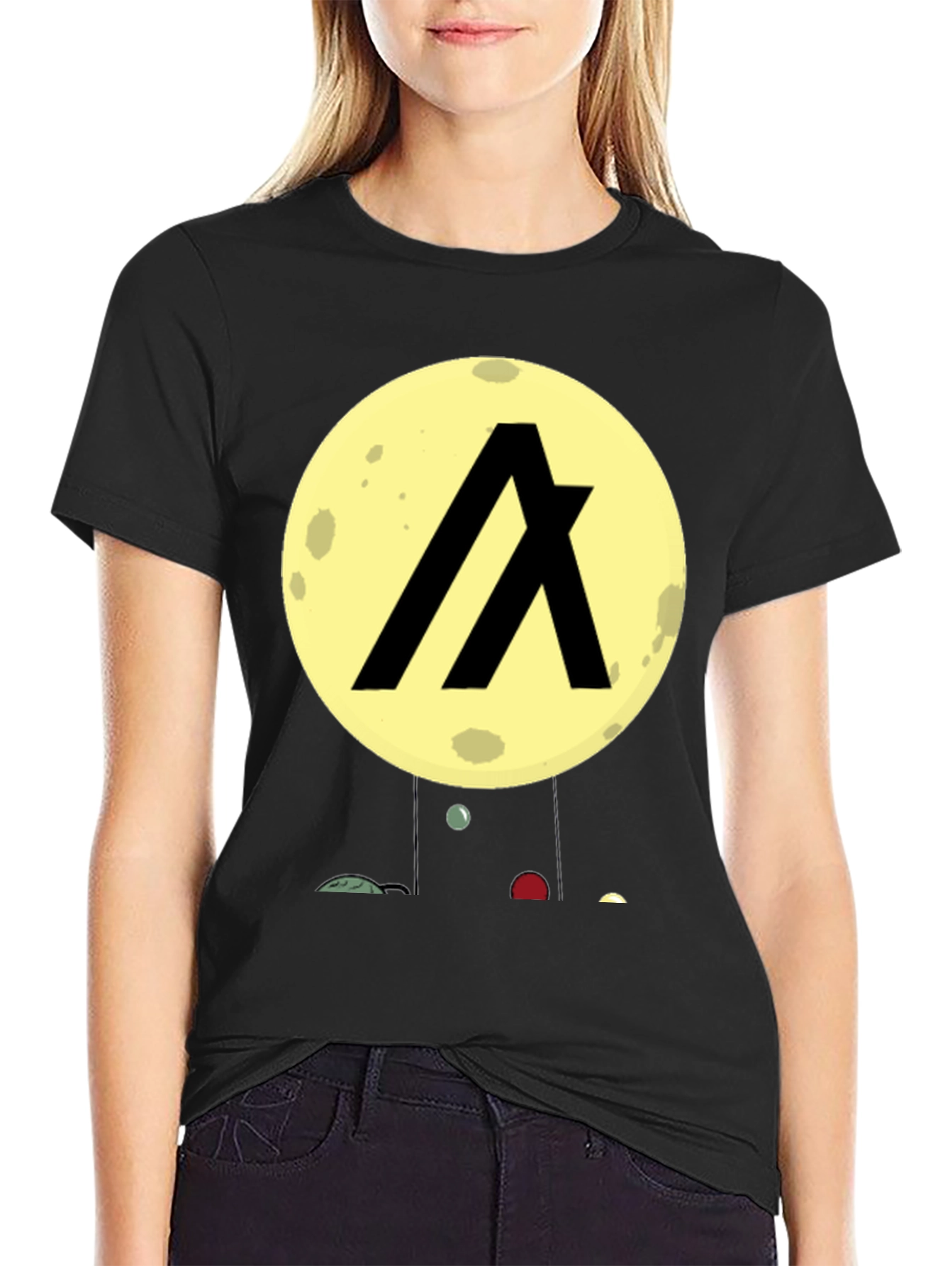 Algorand Crypto Black Graphic T-Shirt