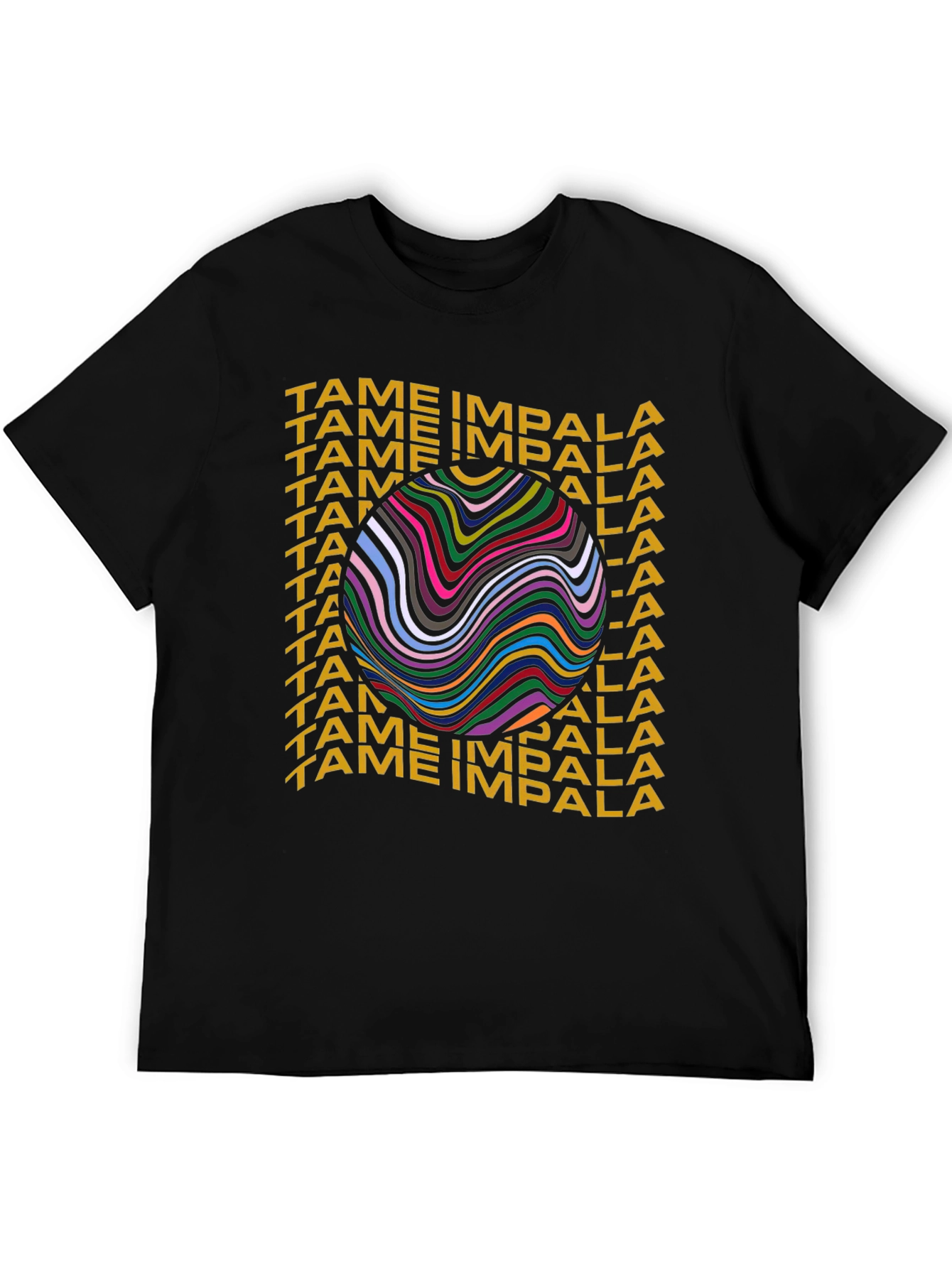 Tame Impala Graphic Print Black T-Shirt