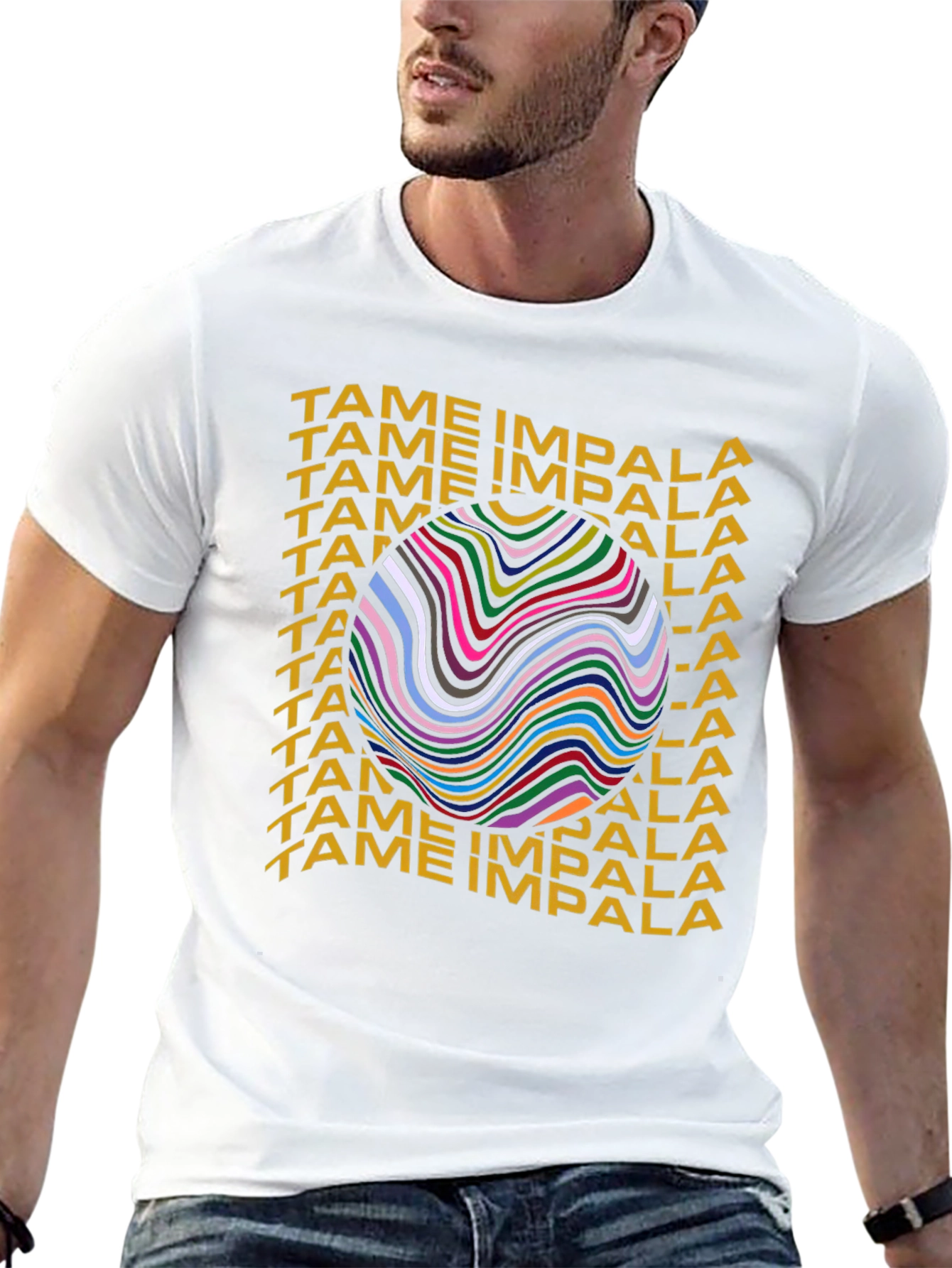 Tame Impala Graphic Print Black T-Shirt