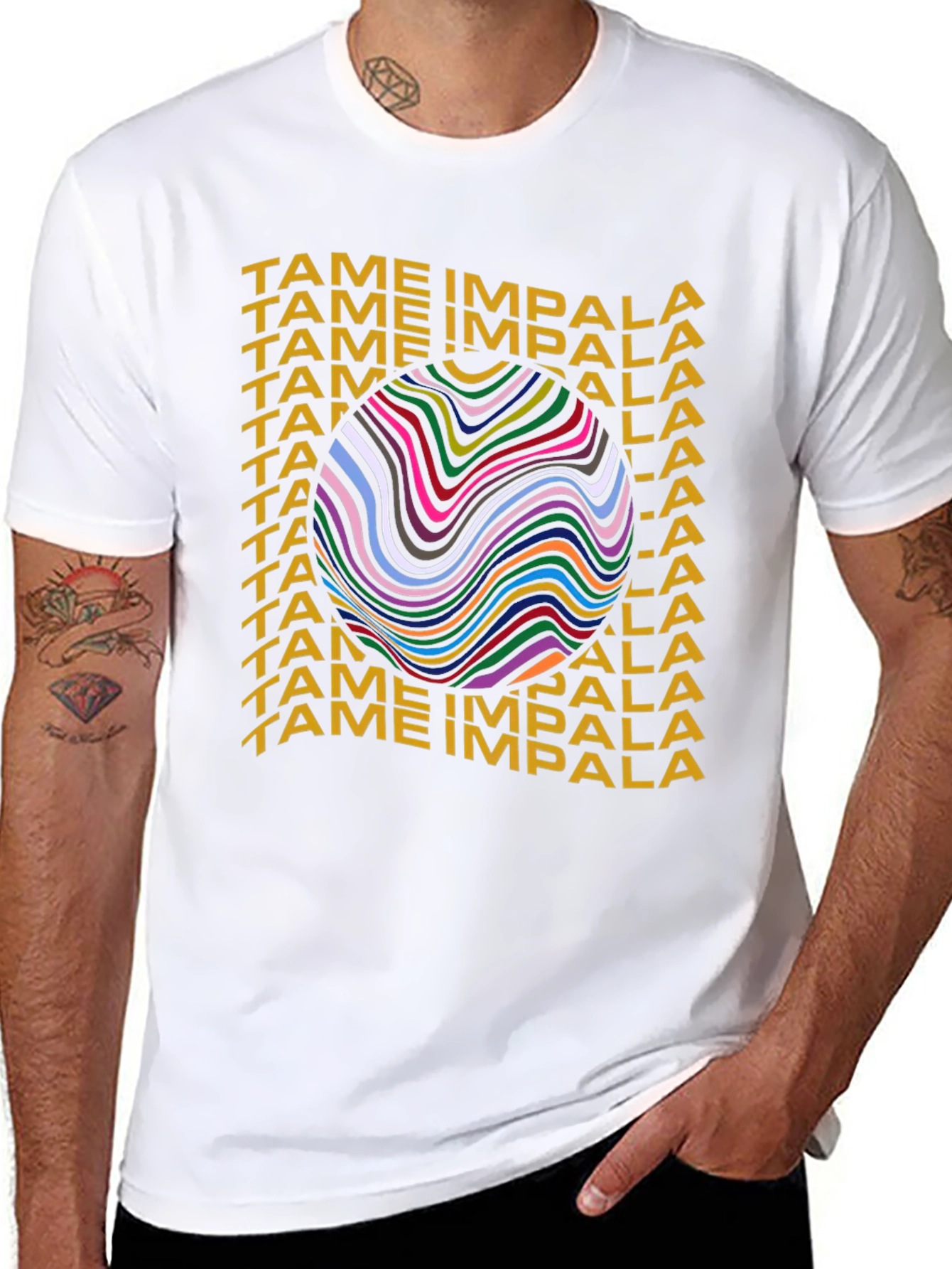 Tame Impala Graphic Print Black T-Shirt