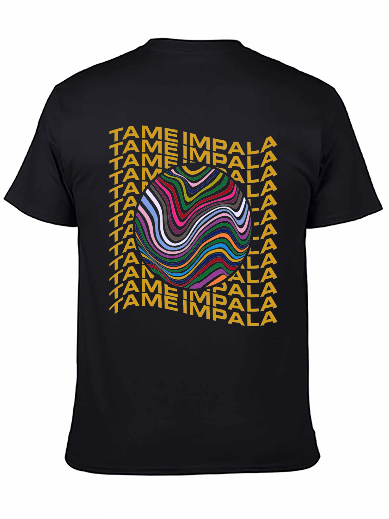 Tame Impala Graphic Print Black T-Shirt