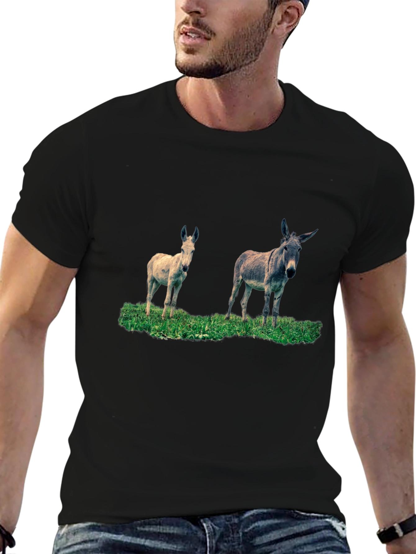 Donkey Duo Black T-Shirt