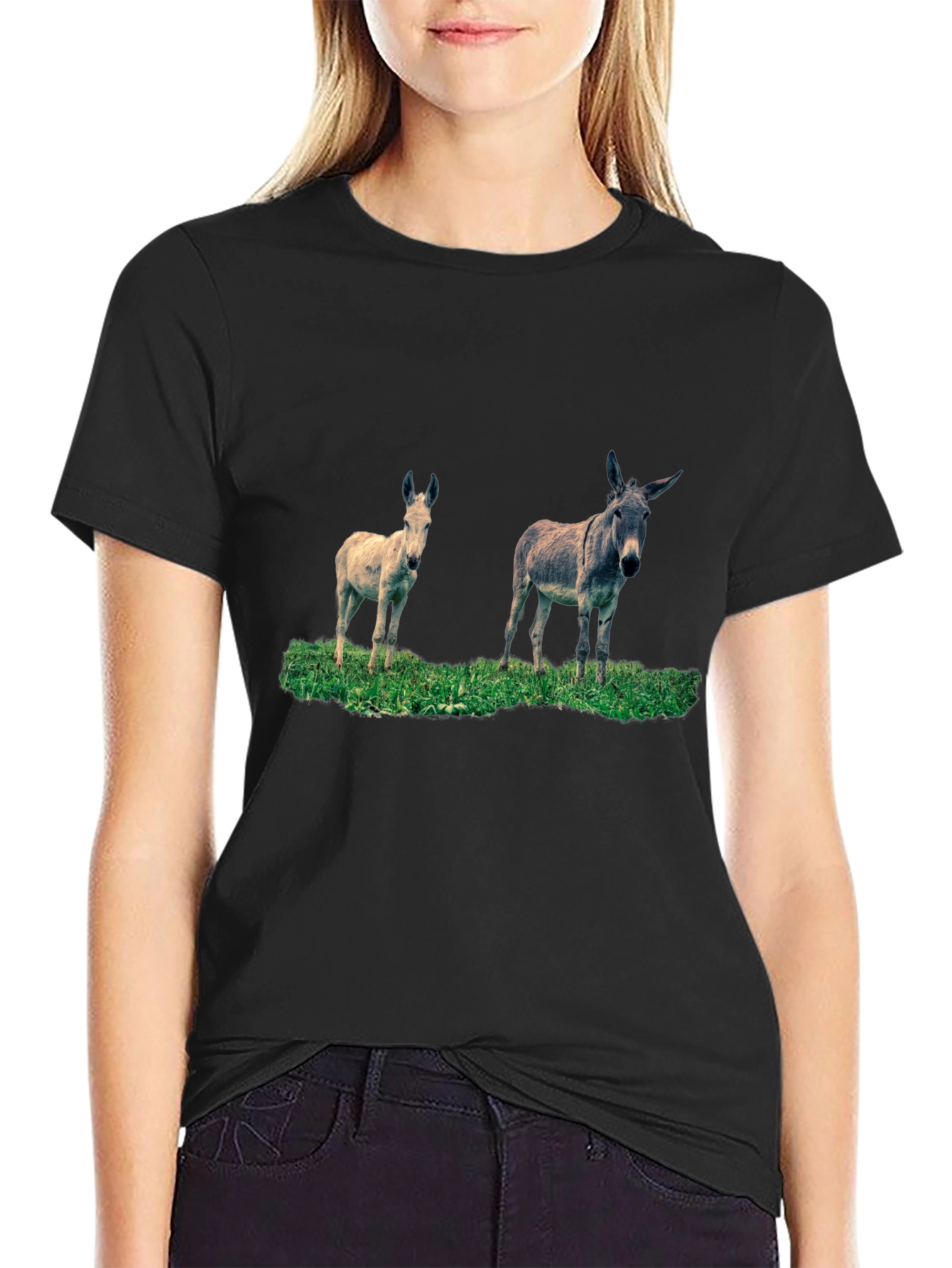 Donkey Duo Black T-Shirt