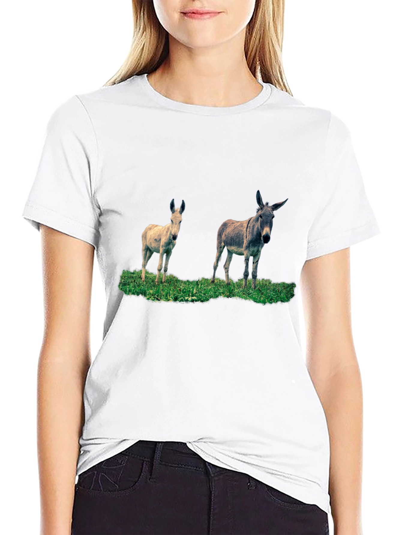 Donkey Duo Black T-Shirt