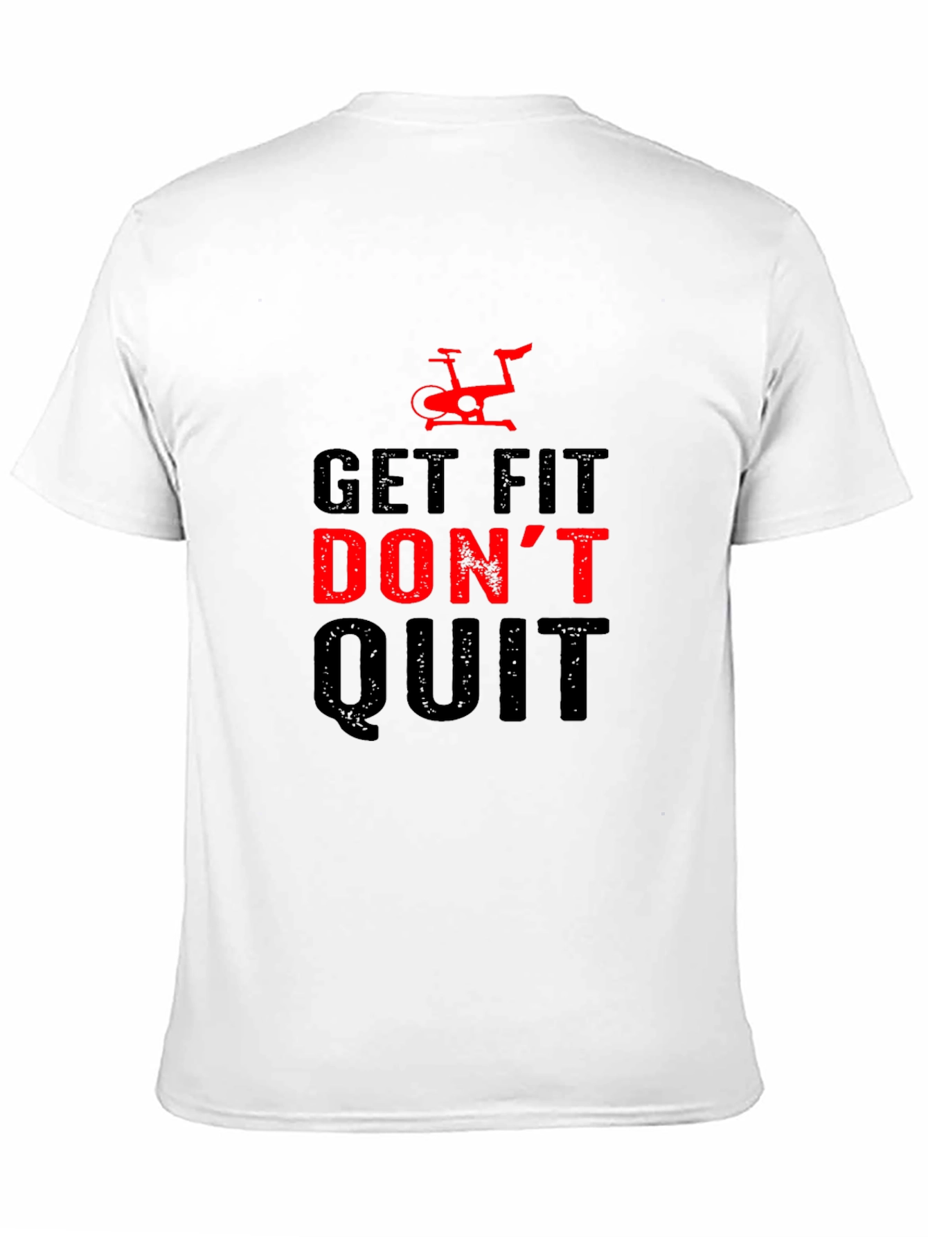 Get Fit Dont Quit Graphic Tee - Black
