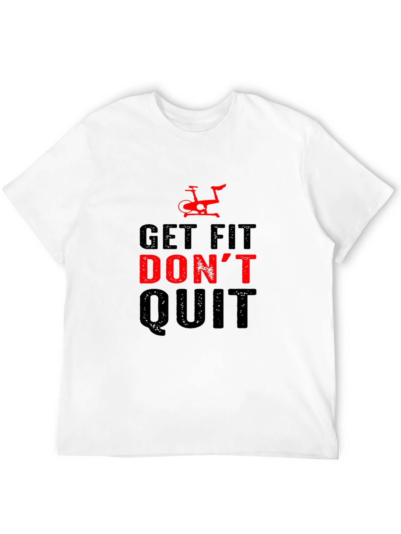 Get Fit Dont Quit Graphic Tee - Black