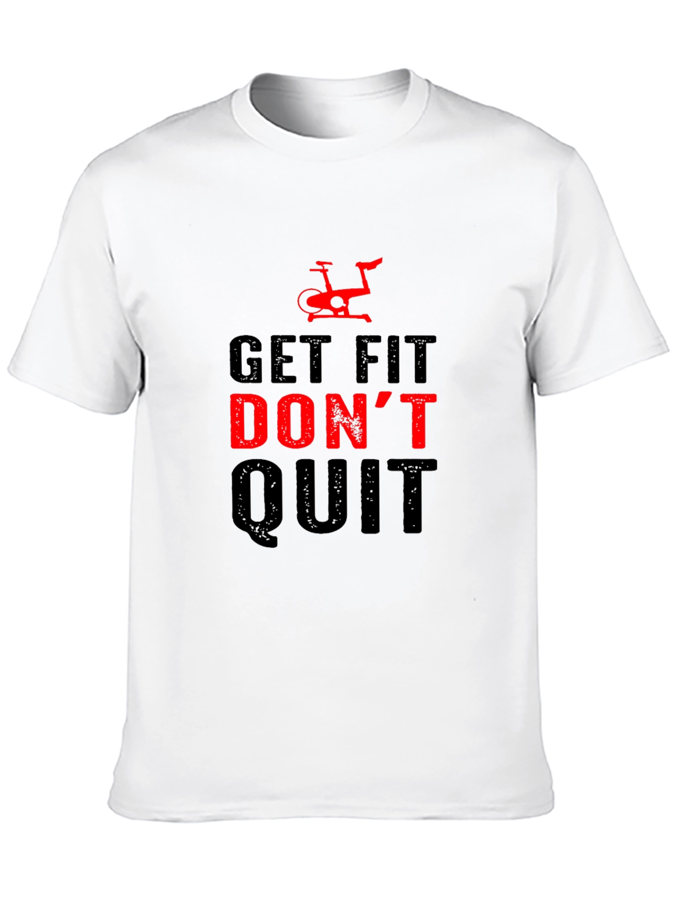 Get Fit Dont Quit Graphic Tee - Black