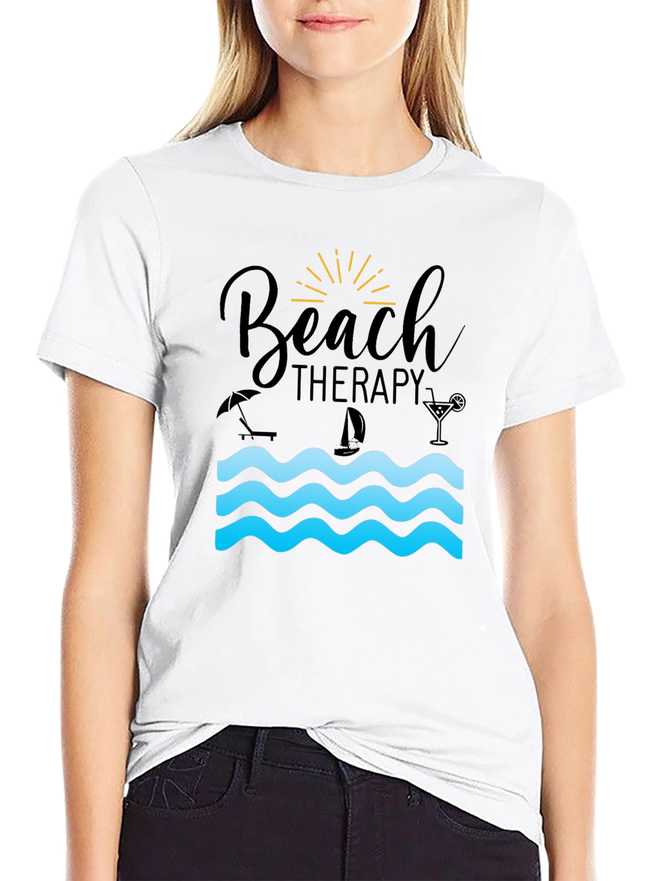 Beach Therapy Graphic T-Shirt - Relax & Unwind