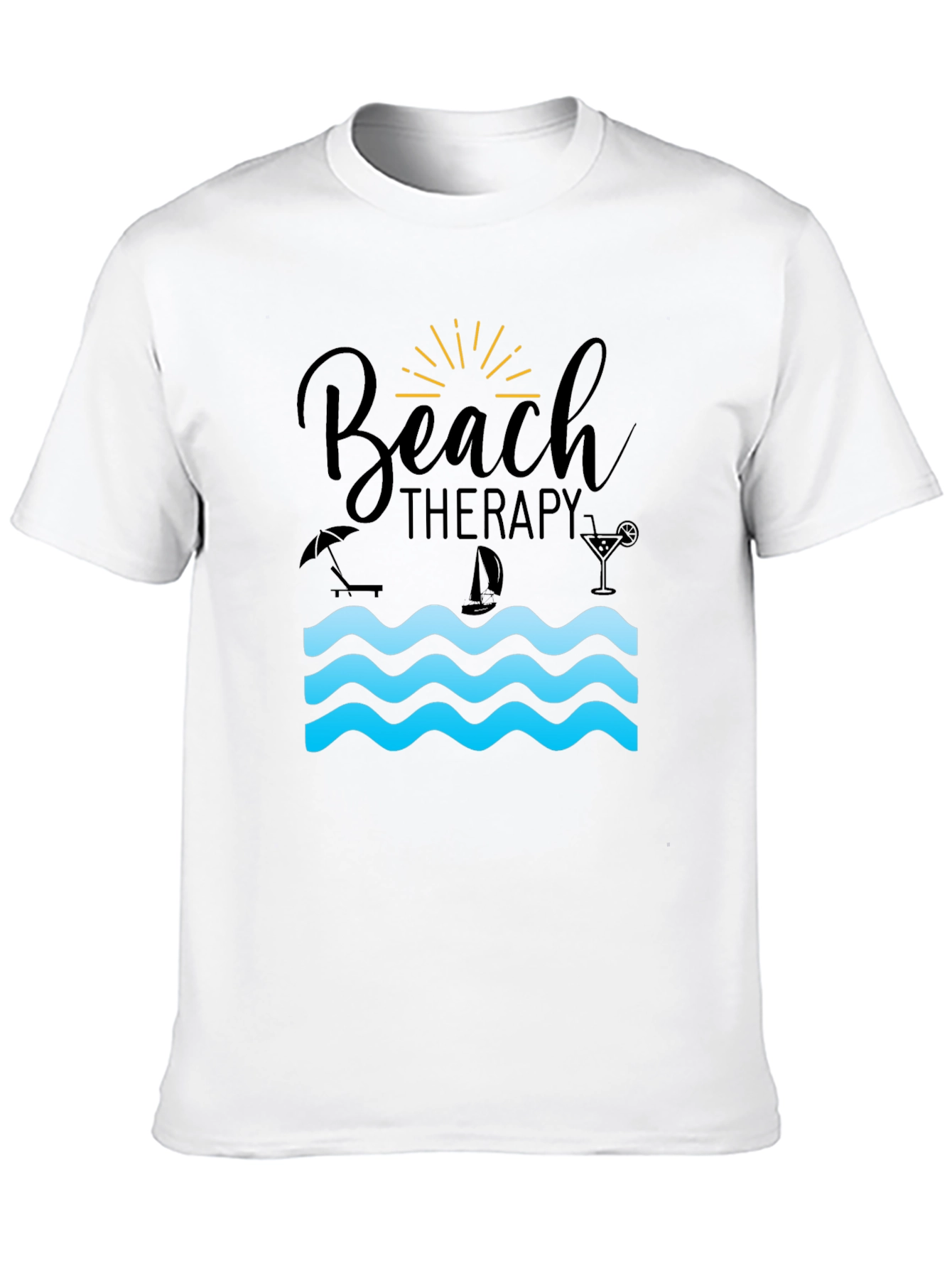 Beach Therapy Graphic T-Shirt - Relax & Unwind
