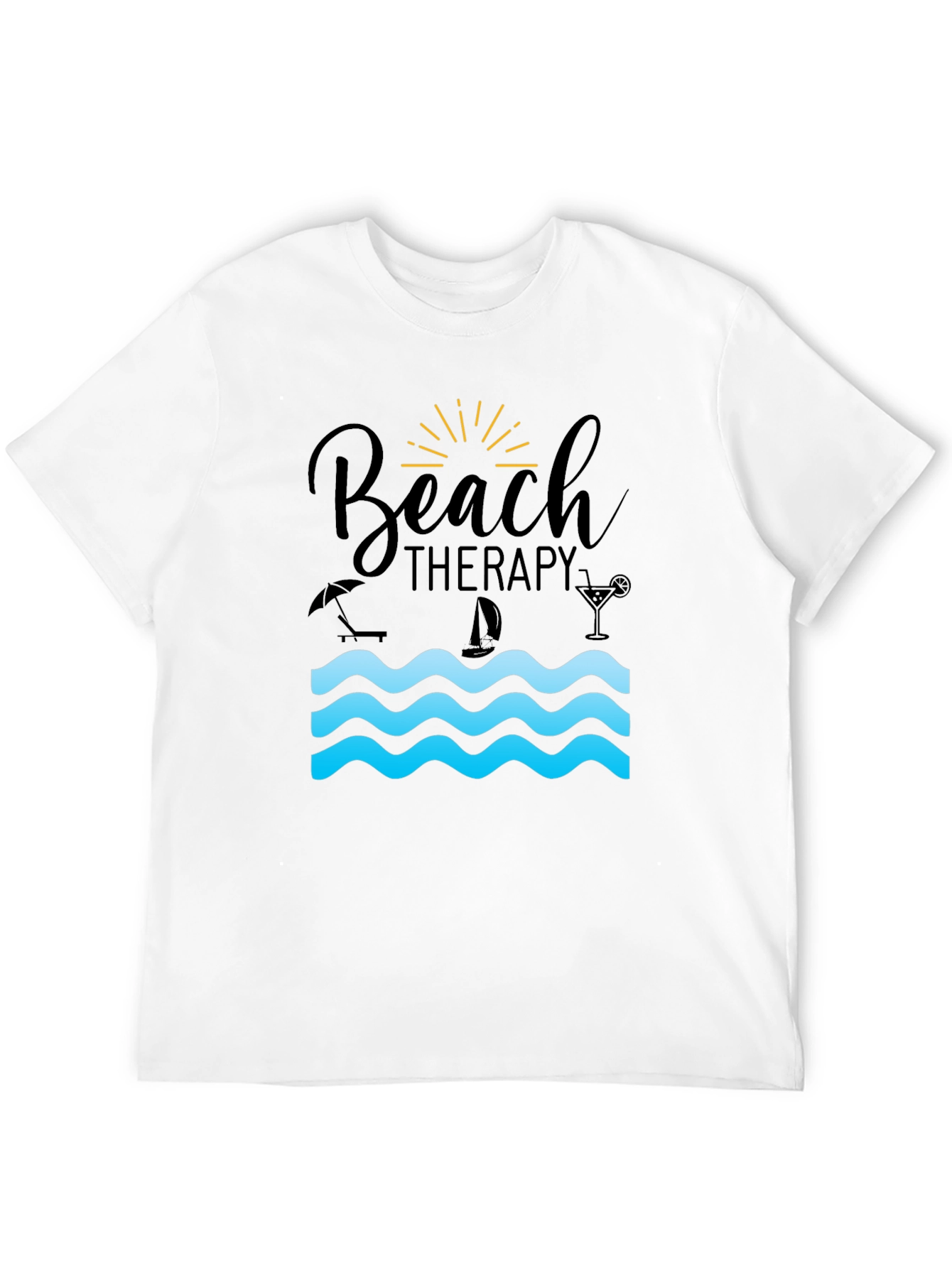Beach Therapy Graphic T-Shirt - Relax & Unwind