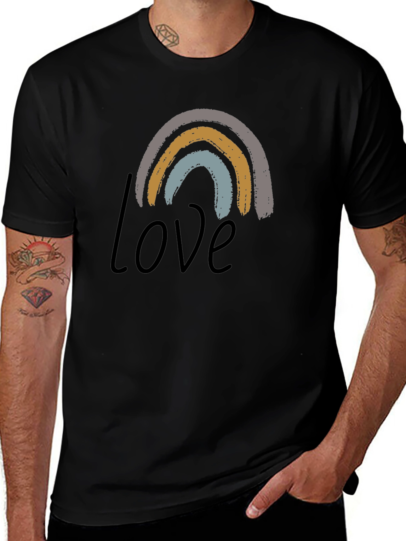 Love Rainbow Graphic T-Shirt