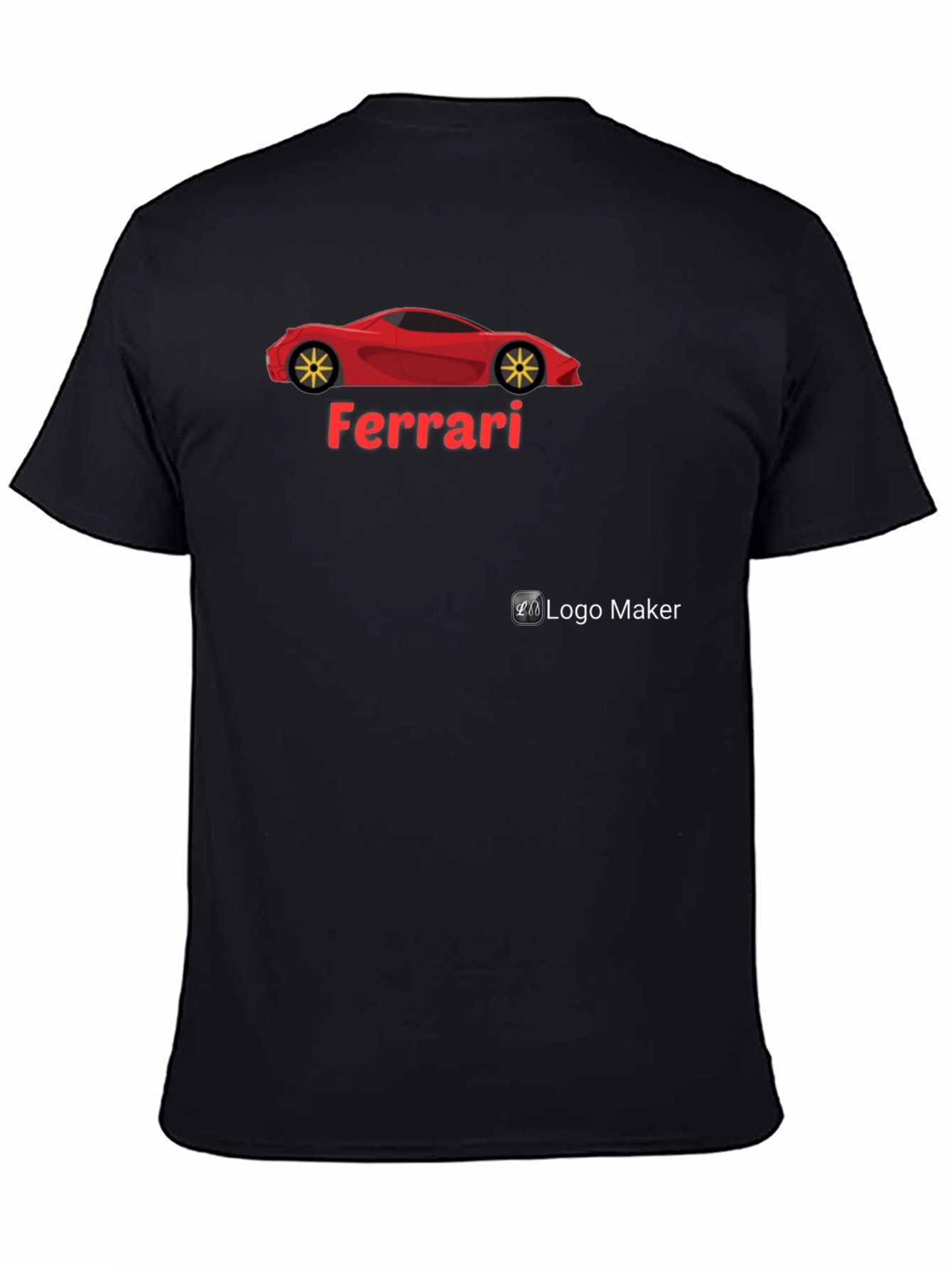 Ferrari Car Graphic T-Shirt
