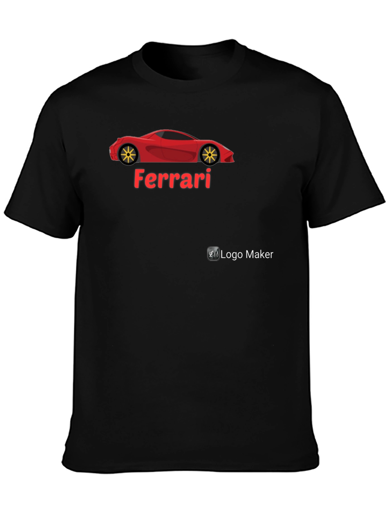 Ferrari Car Graphic T-Shirt