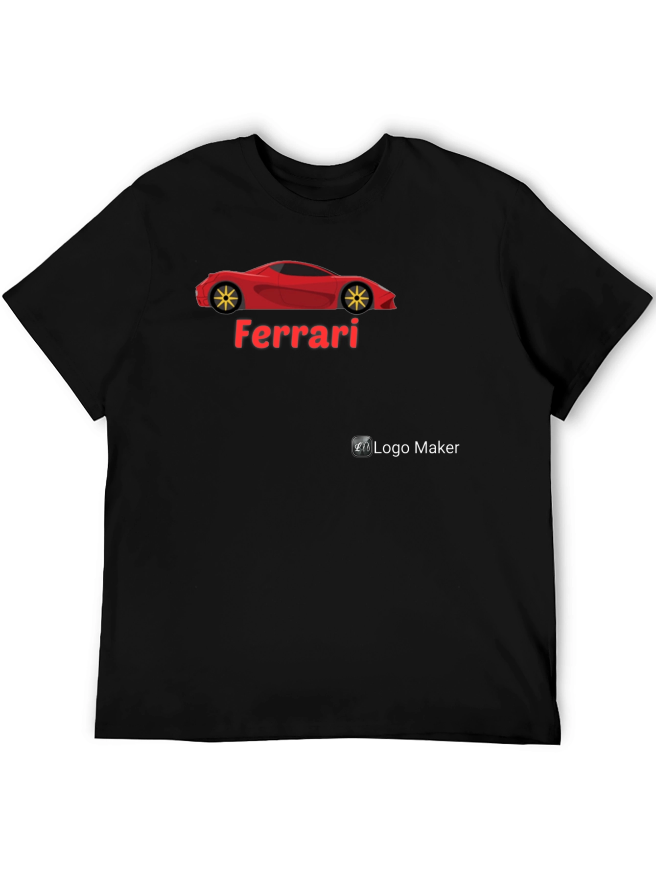 Ferrari Car Graphic T-Shirt