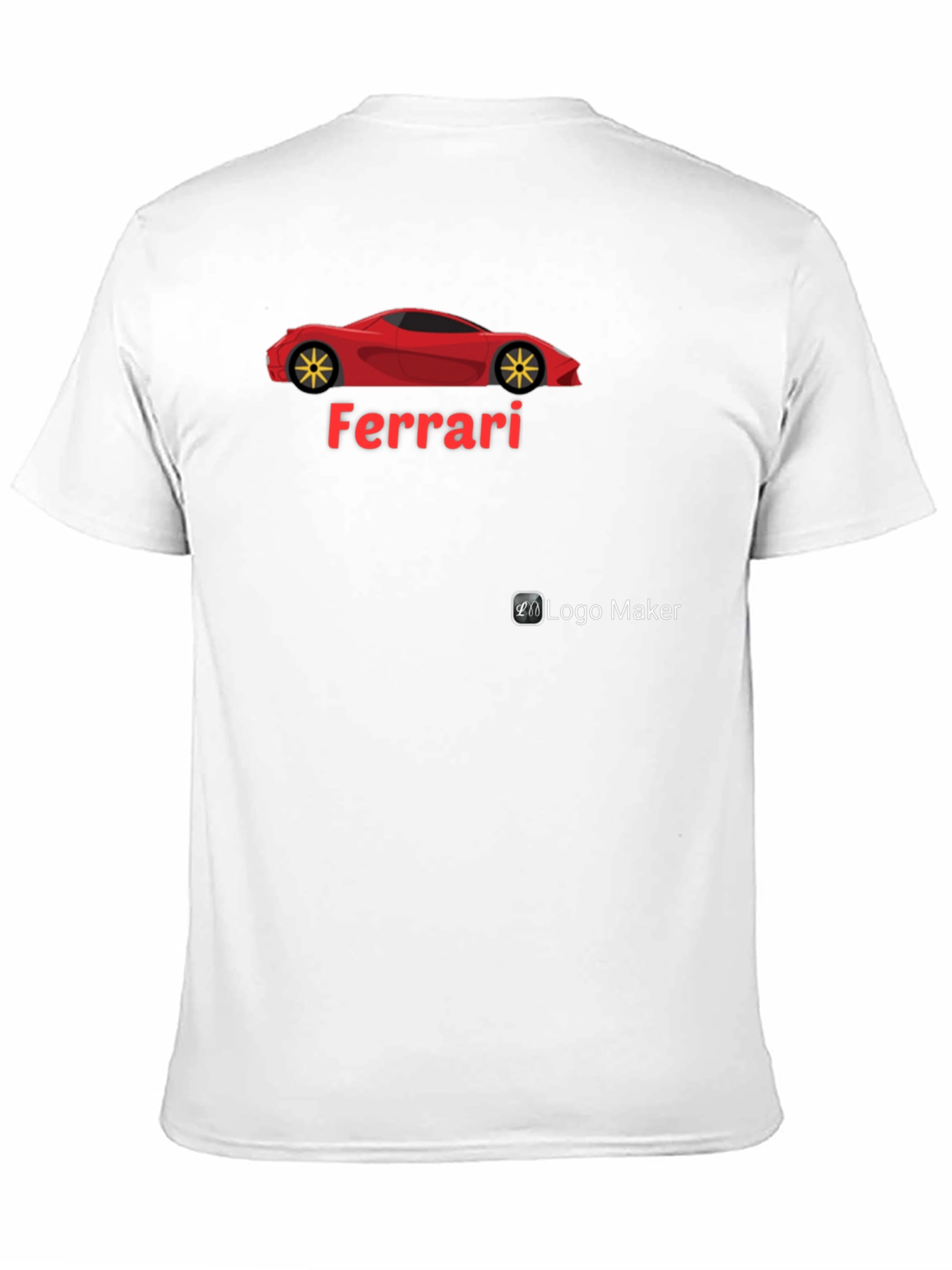 Ferrari Car Graphic T-Shirt