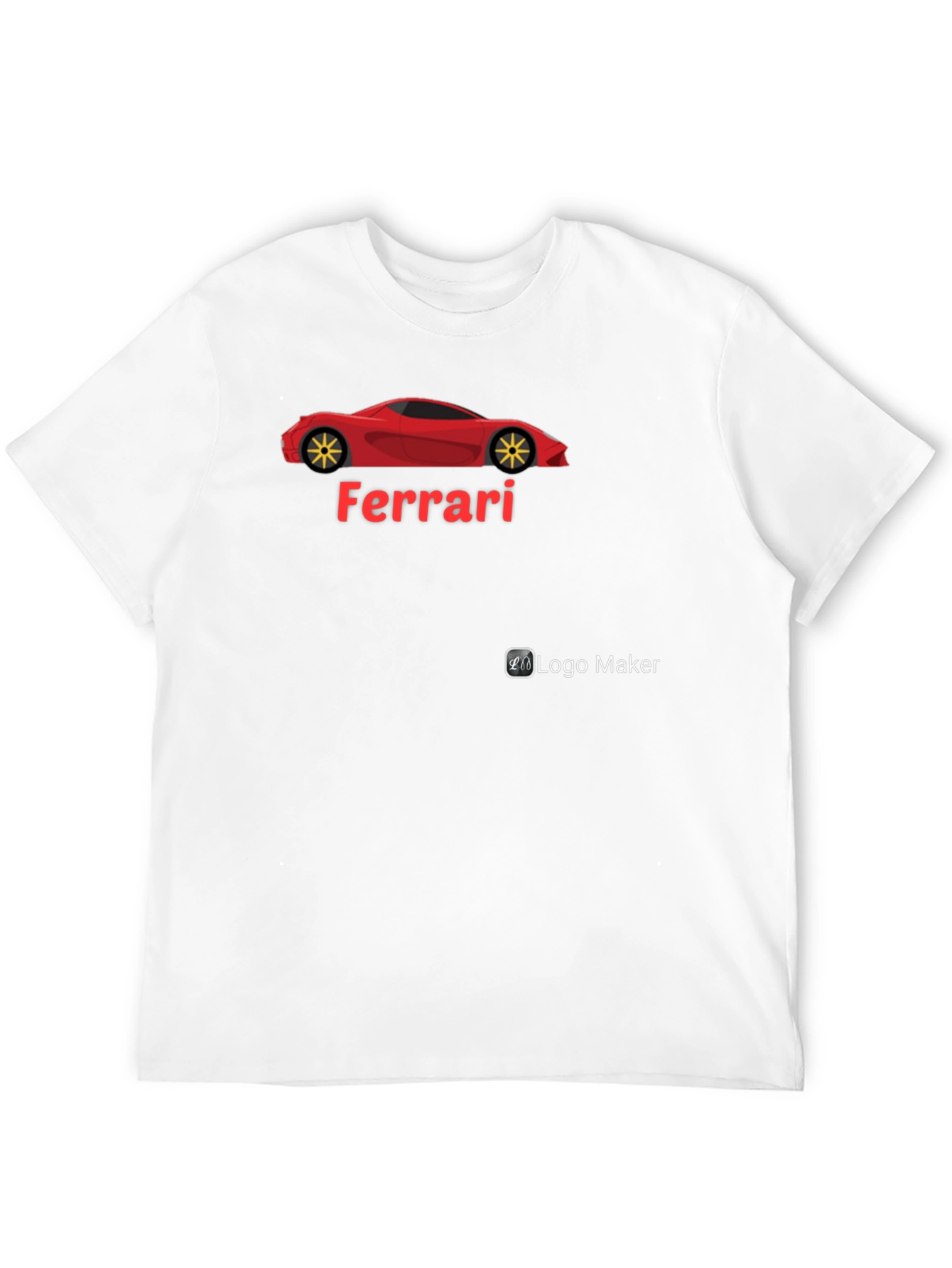 Ferrari Car Graphic T-Shirt