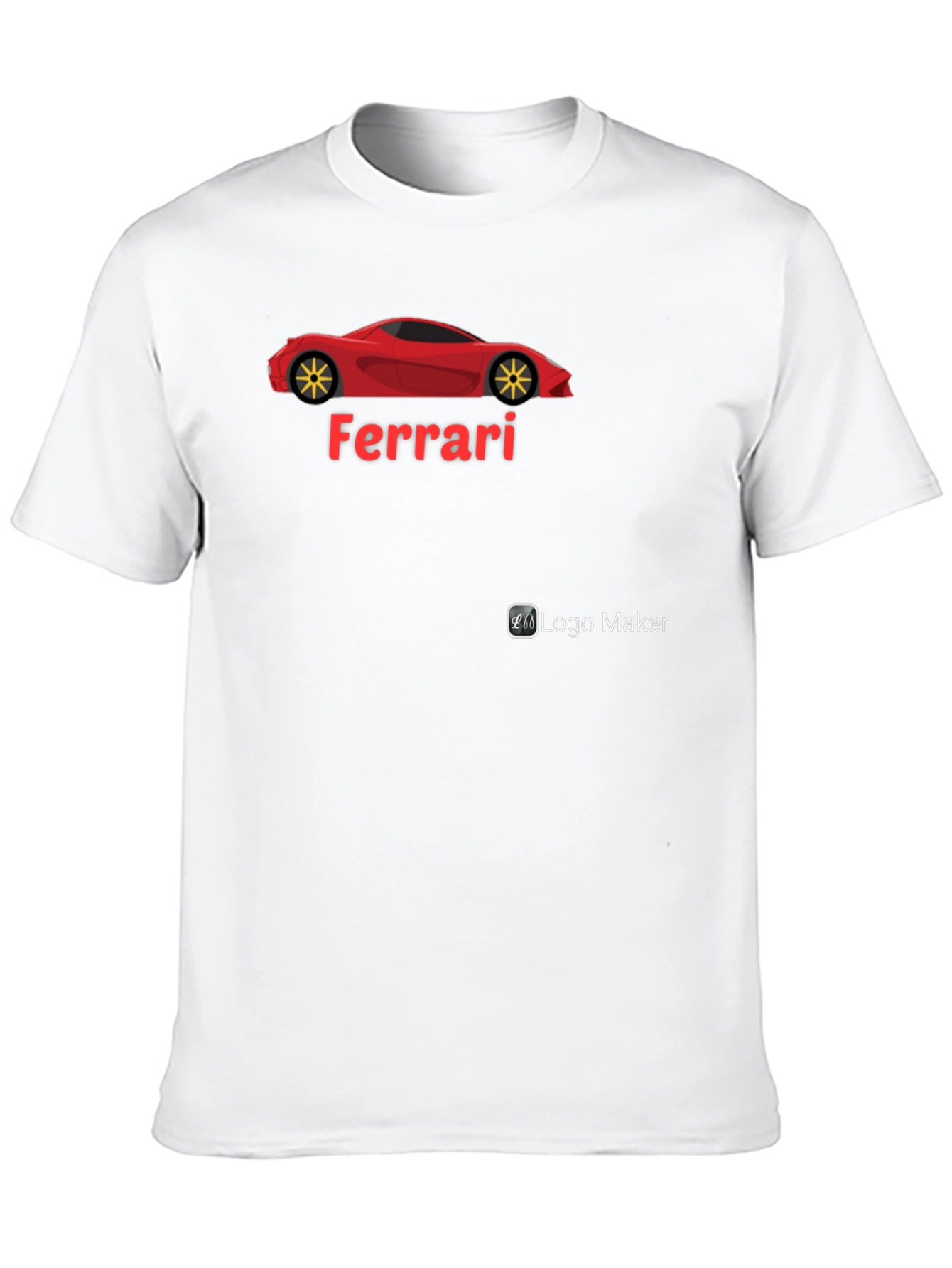 Ferrari Car Graphic T-Shirt