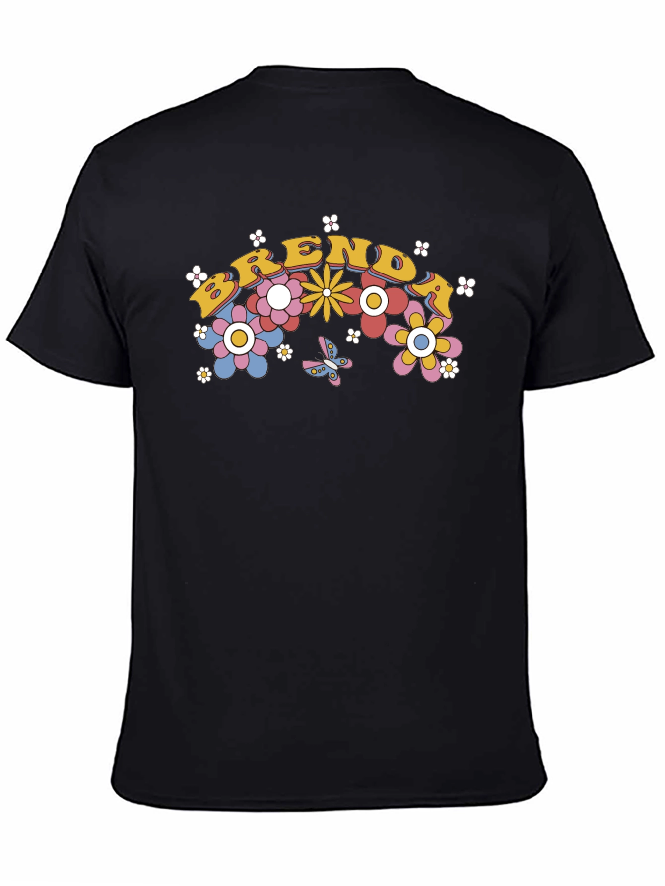 Brenda Floral Graphic Tee - Retro Style
