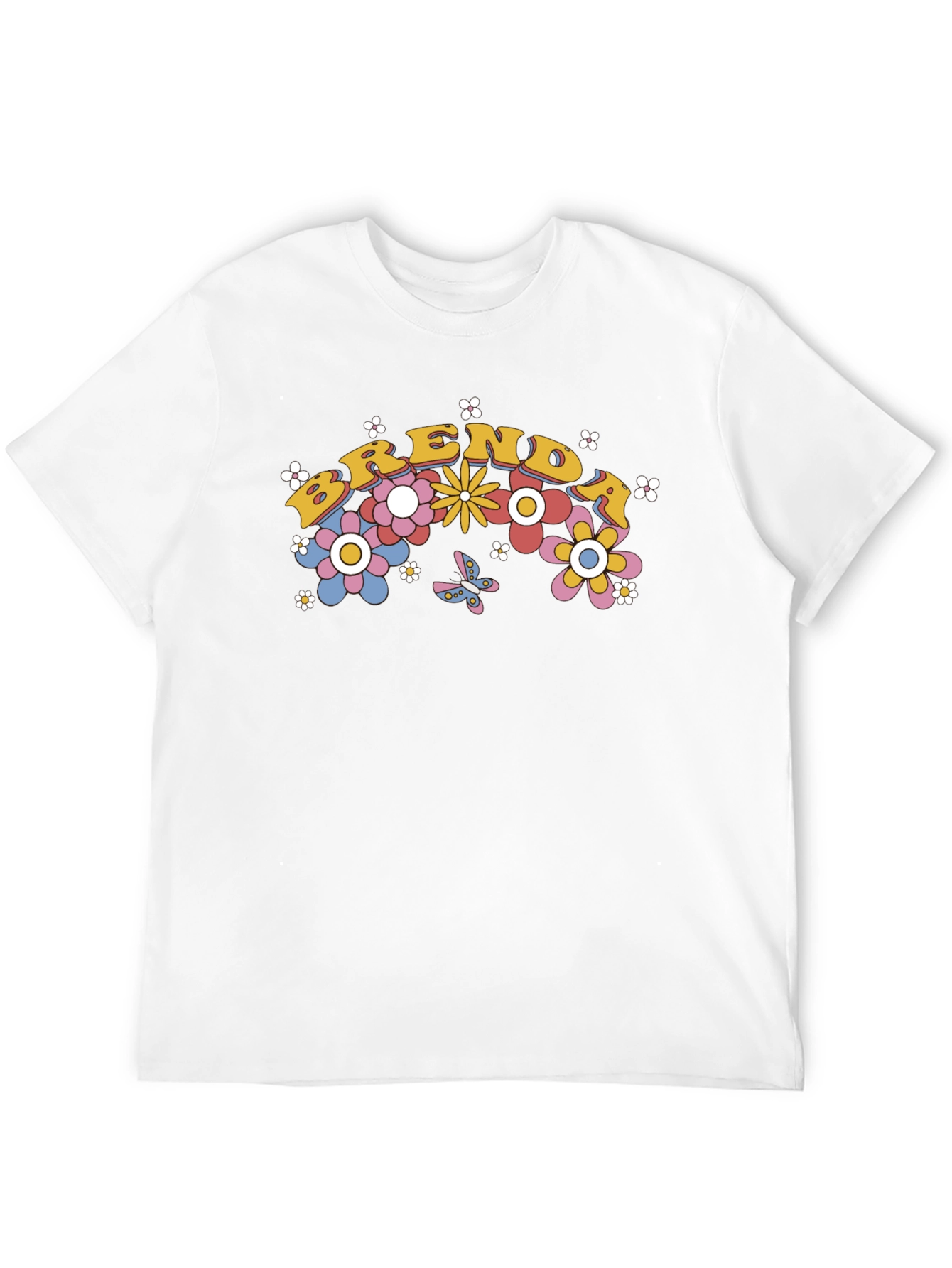 Brenda Floral Graphic Tee - Retro Style