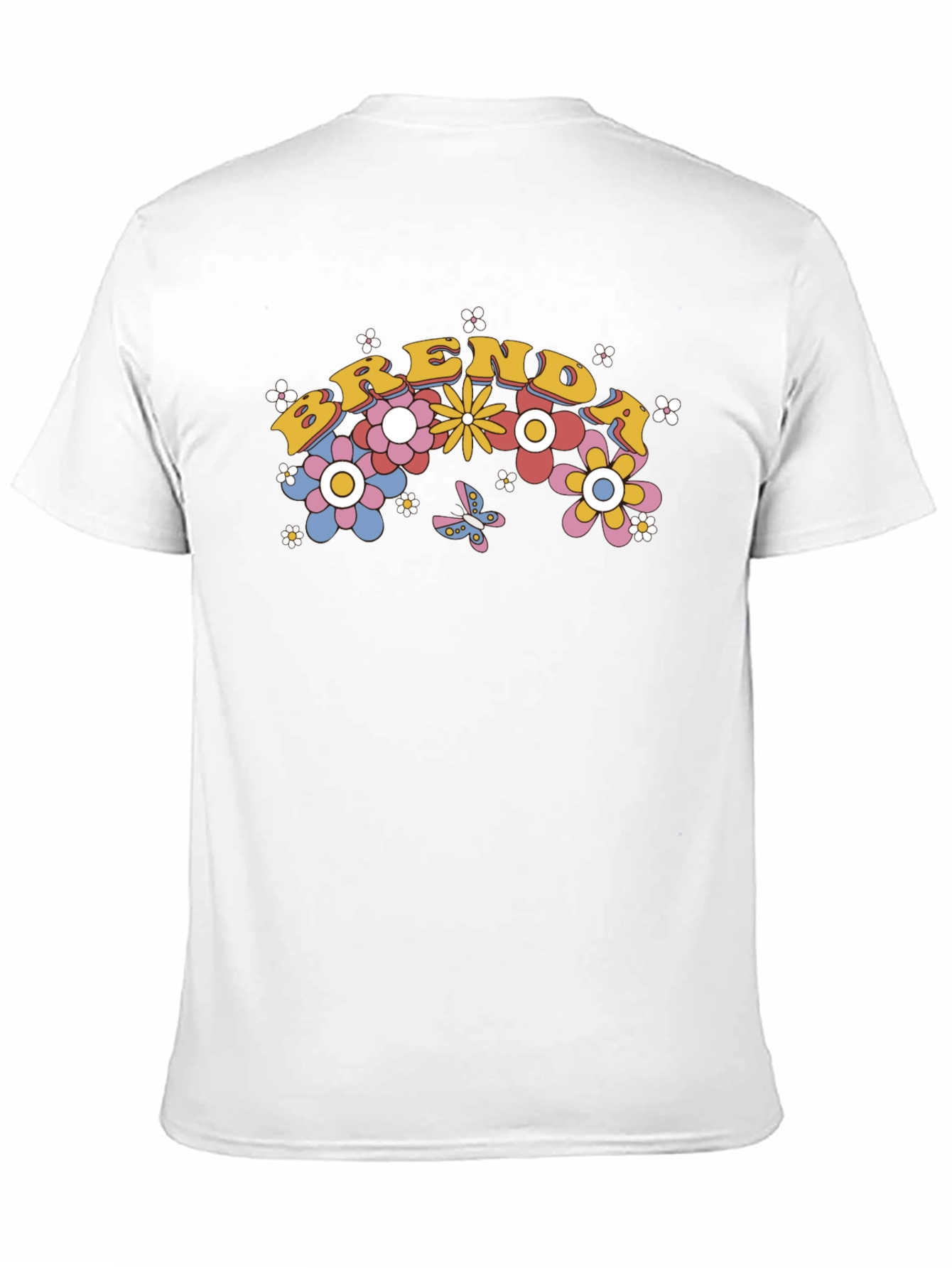 Brenda Floral Graphic Tee - Retro Style