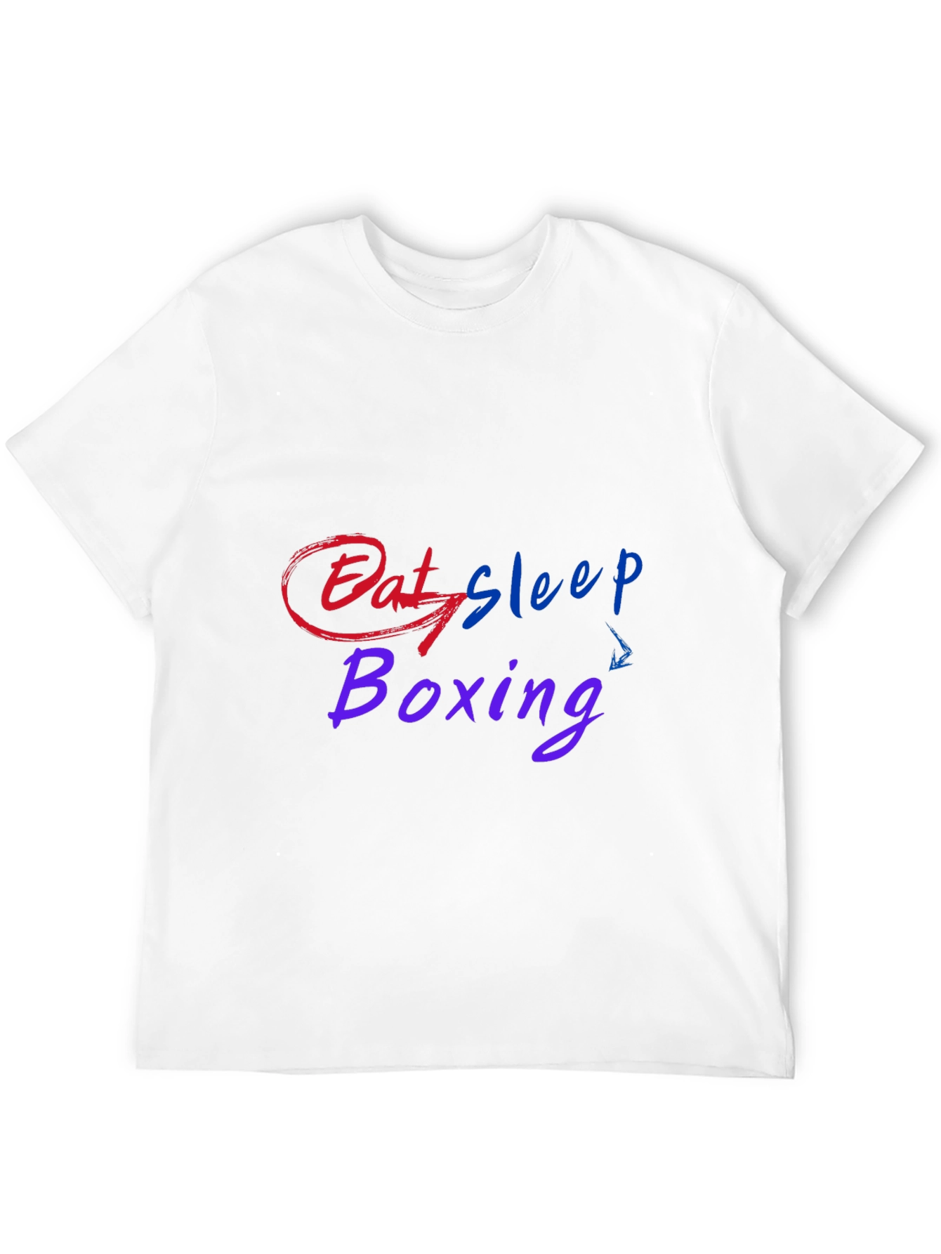 Eat Sleep Boxing Graphic T-Shirt - Mens Black Tee