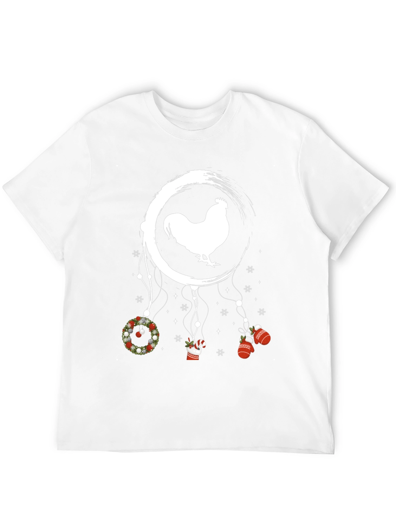 Festive Rooster Dreamcatcher Graphic Tee