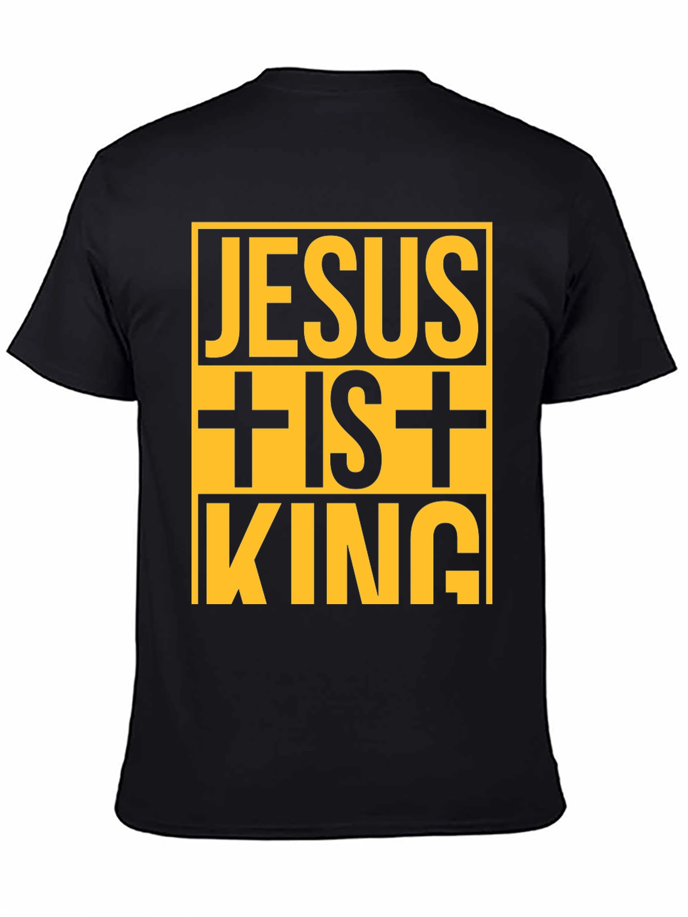 Jesus is King Black Graphic T-Shirt