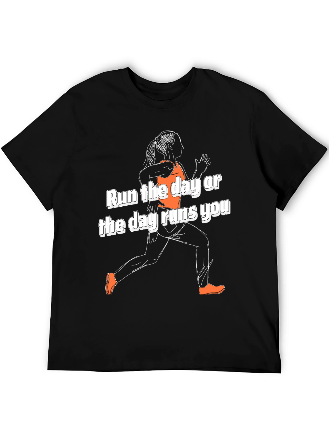 Run the Day T-Shirt - Motivational Activewear
