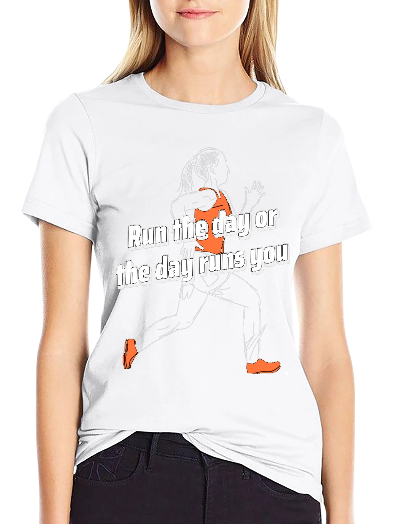 Run the Day T-Shirt - Motivational Activewear