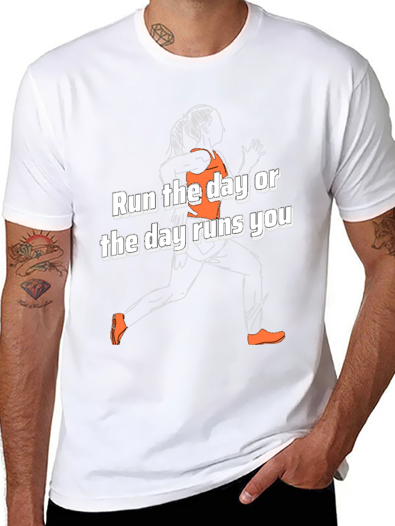 Run the Day T-Shirt - Motivational Activewear