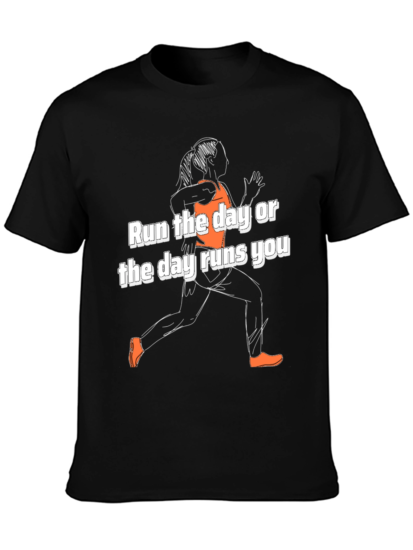Run the Day T-Shirt - Motivational Activewear