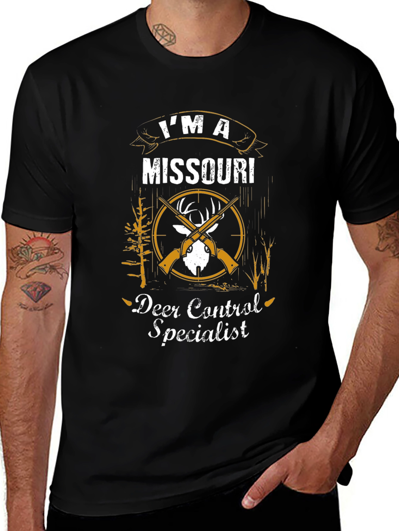 Missouri Deer Control Specialist Graphic T-Shirt